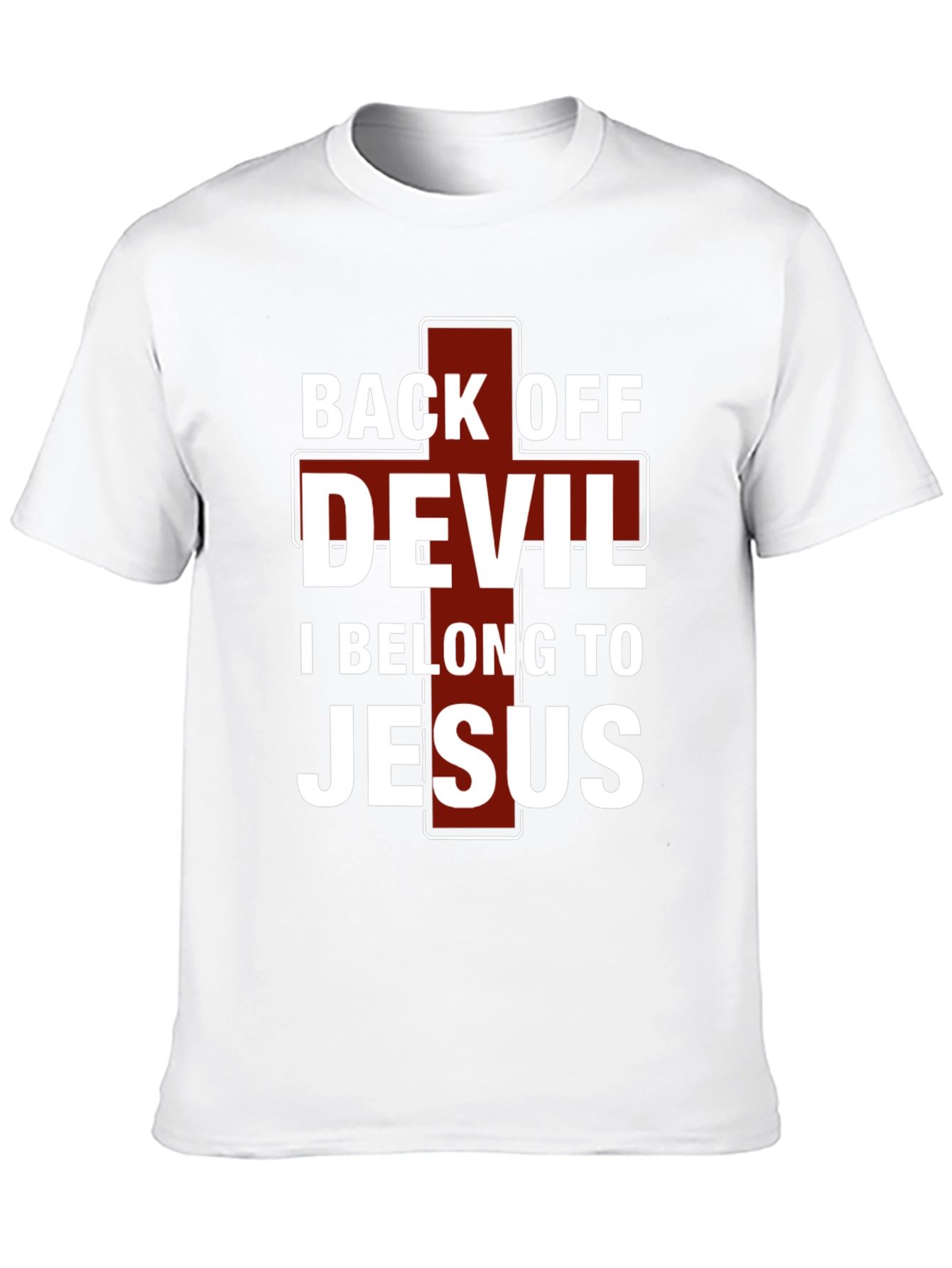 Back Off Devil Jesus T-Shirt - Christian Apparel