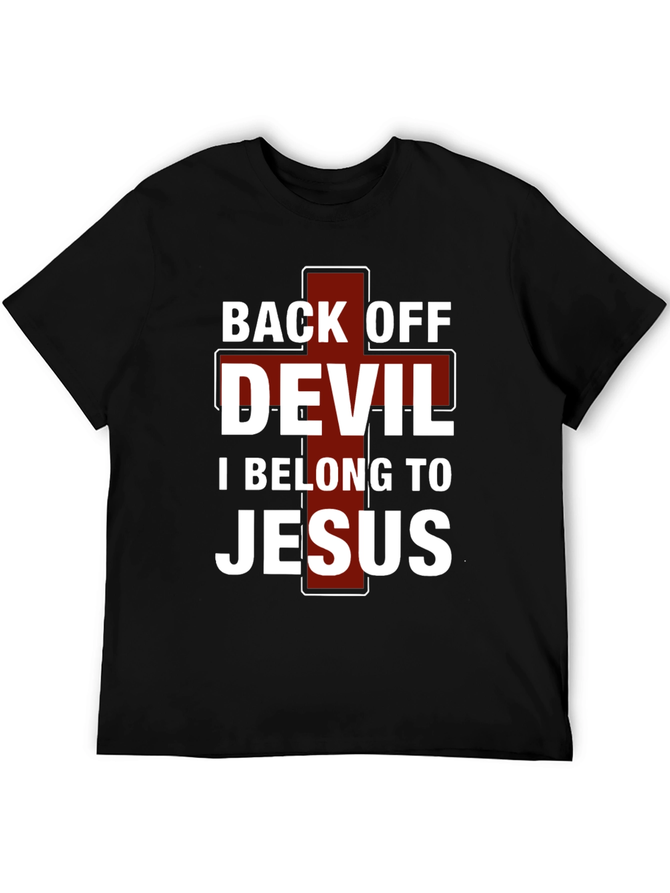 Back Off Devil Jesus T-Shirt - Christian Apparel