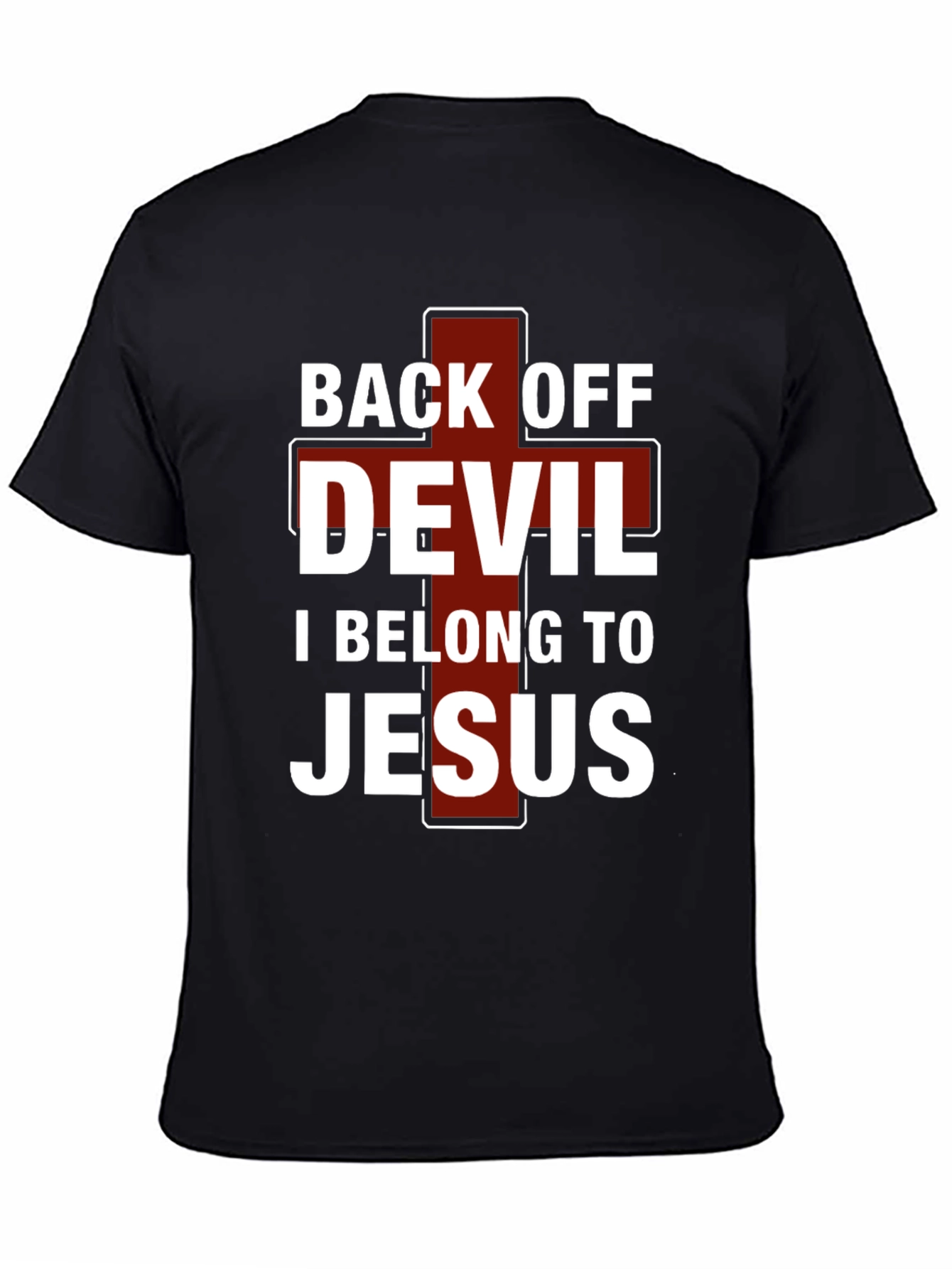 Back Off Devil Jesus T-Shirt - Christian Apparel