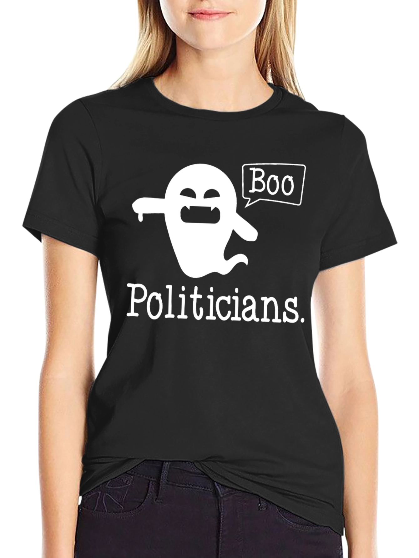 Boo Politicians Ghost Graphic T-Shirt