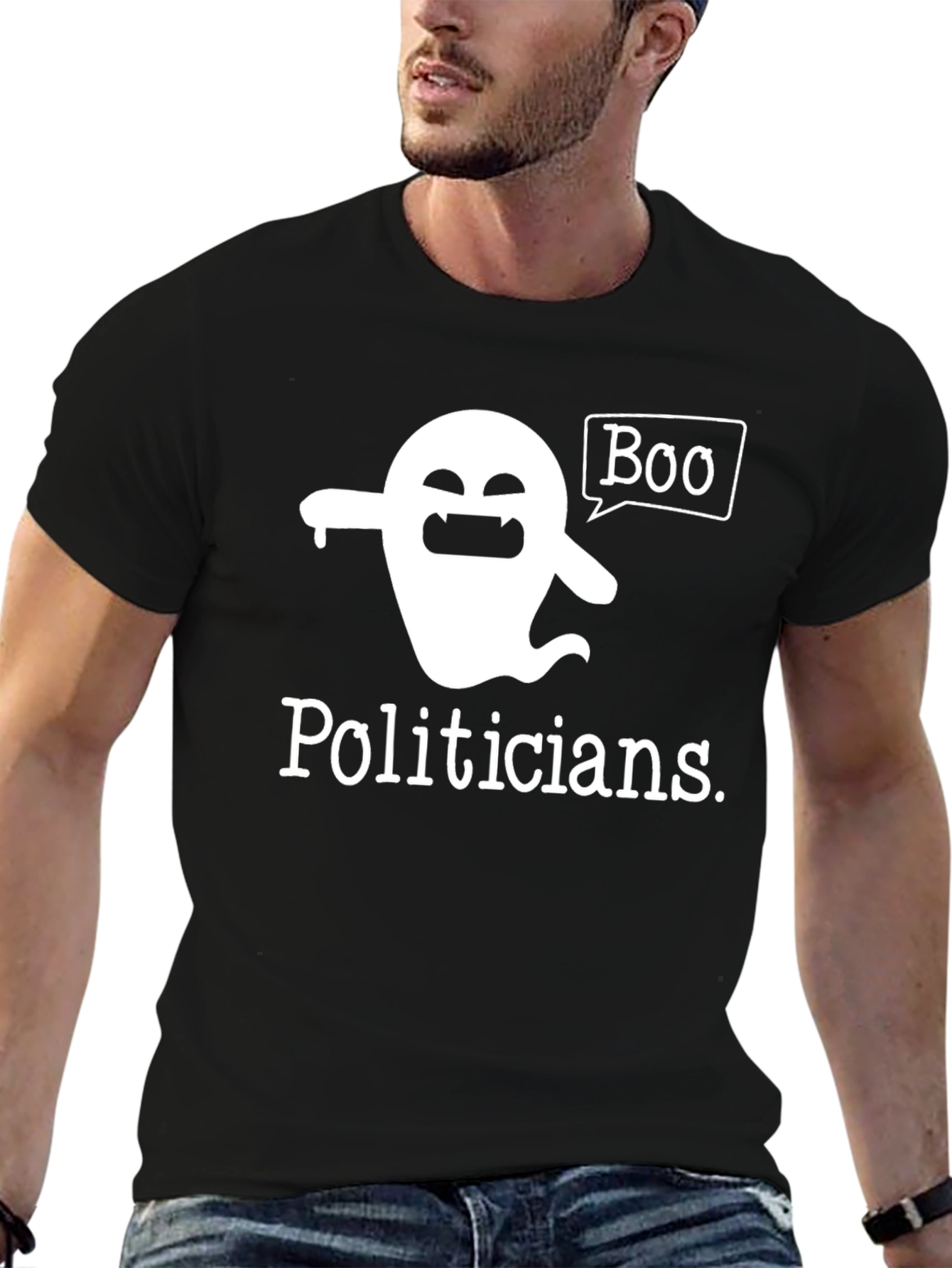 Boo Politicians Ghost Graphic T-Shirt