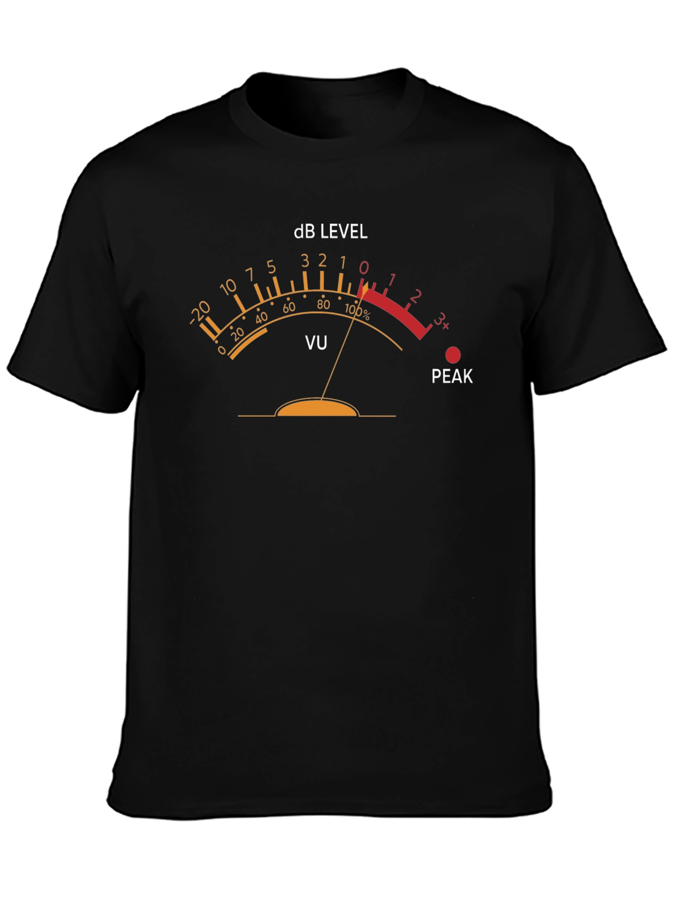 VU Meter T-Shirt - Sound Engineer Music Producer Tee