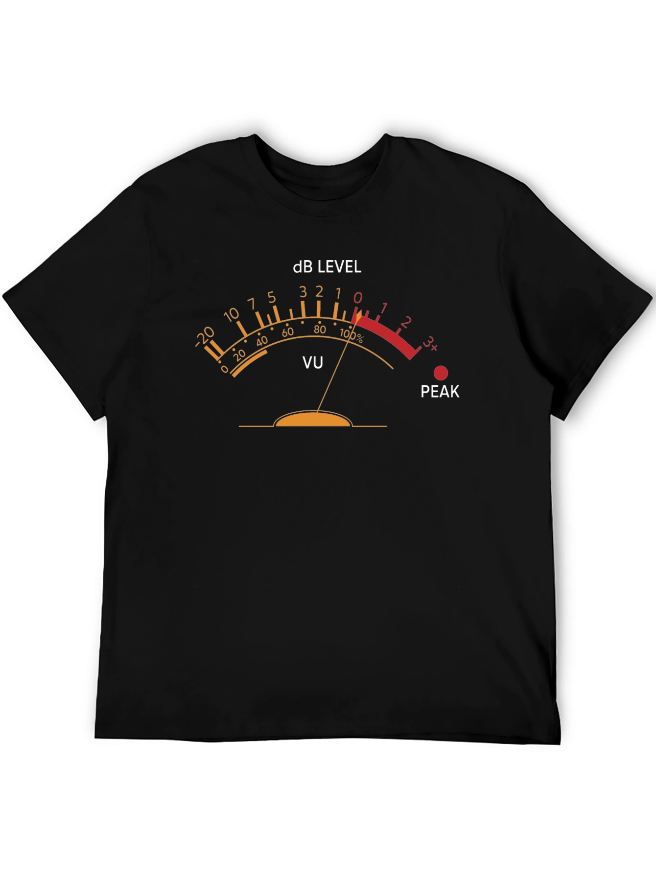 VU Meter T-Shirt - Sound Engineer Music Producer Tee