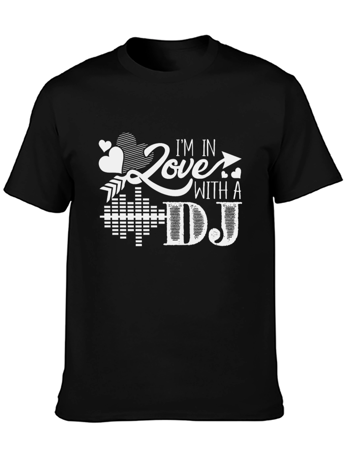 Im In Love With a DJ Black T-Shirt