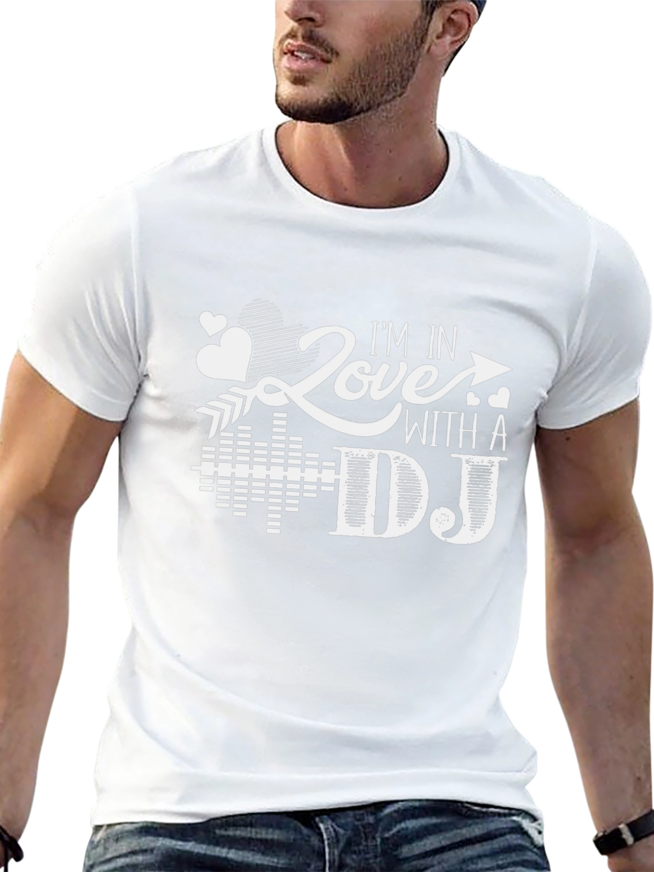 Im In Love With a DJ Black T-Shirt