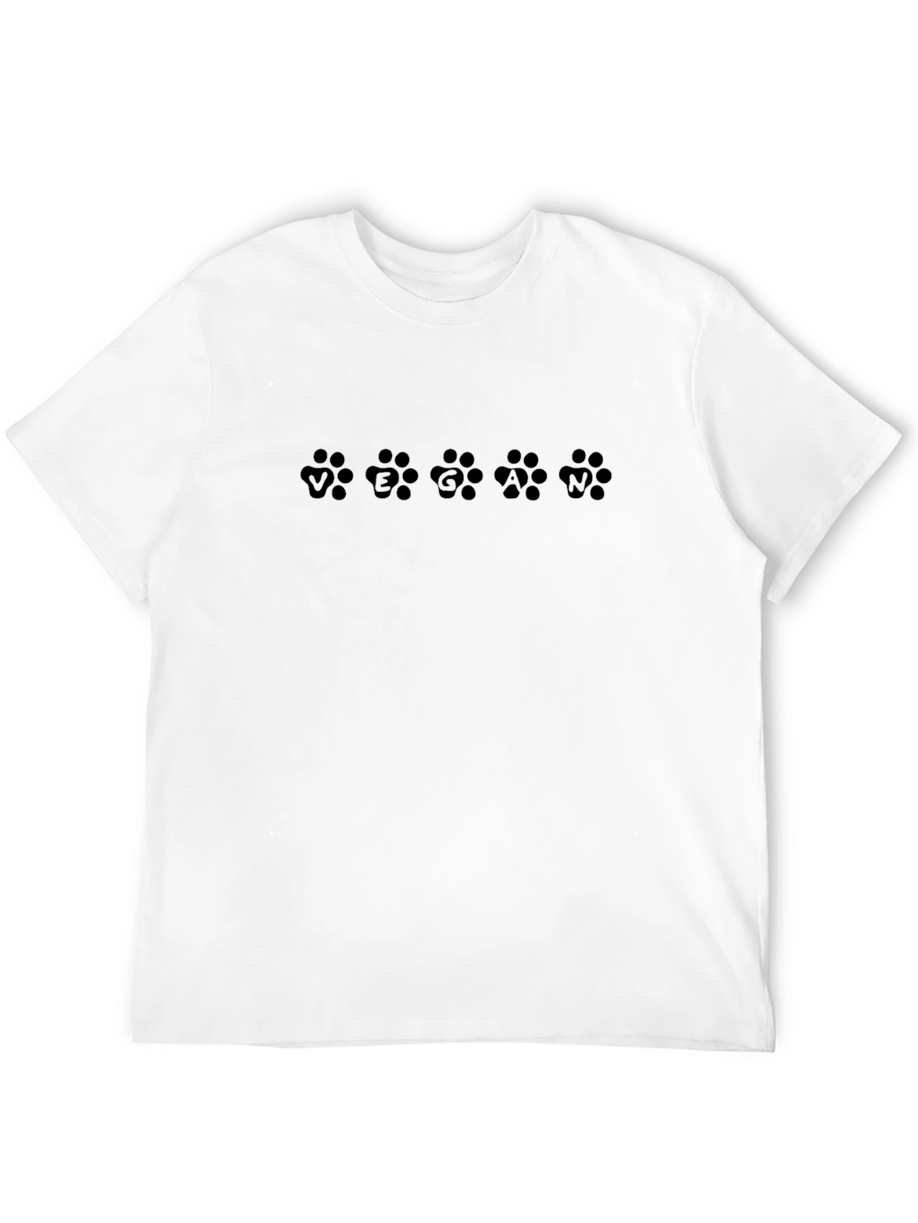 Vegan Paw Print T-Shirt - Animal Lover Tee