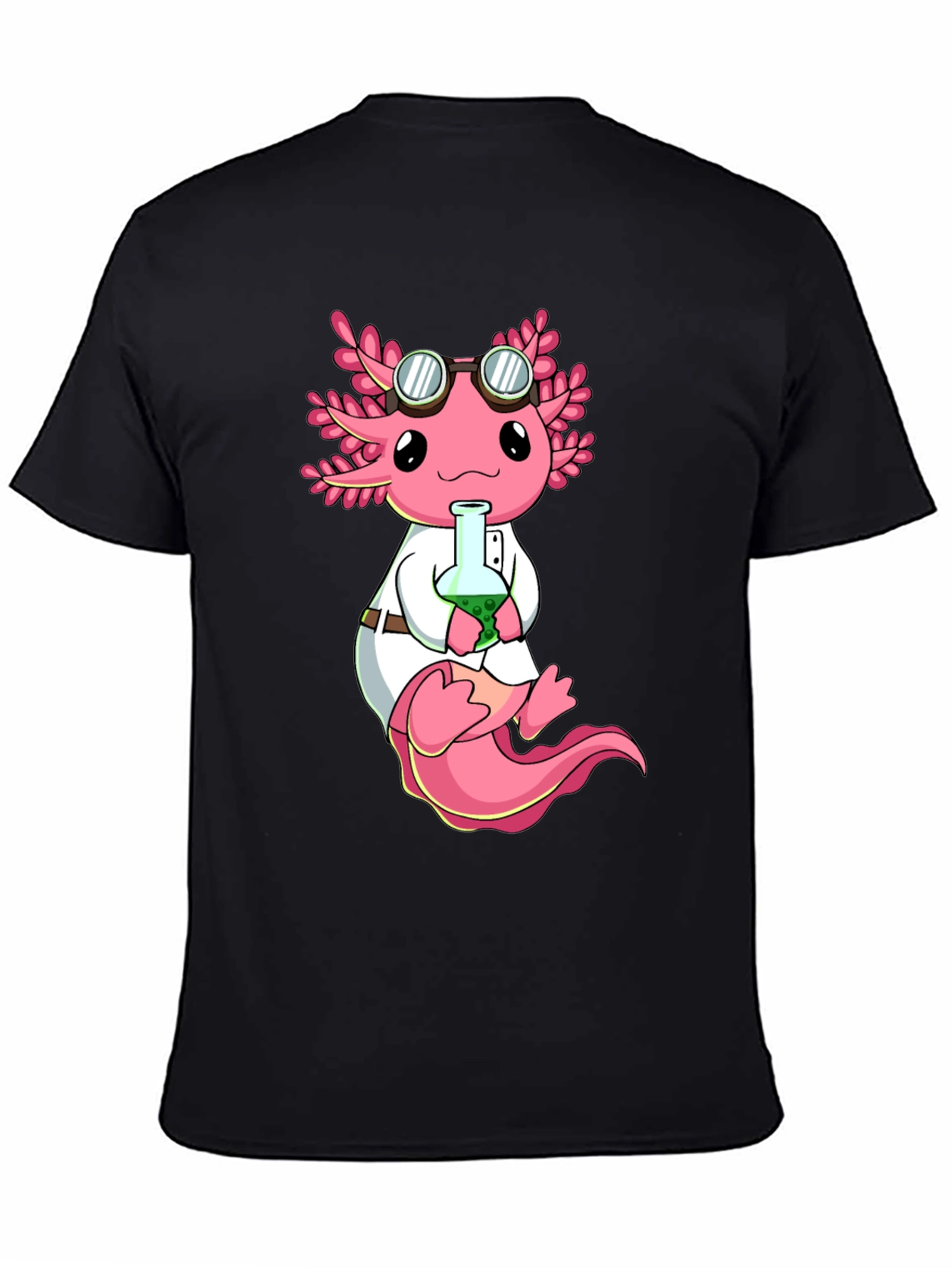 Axolotl Scientist T-Shirt - Cute & Geeky Design