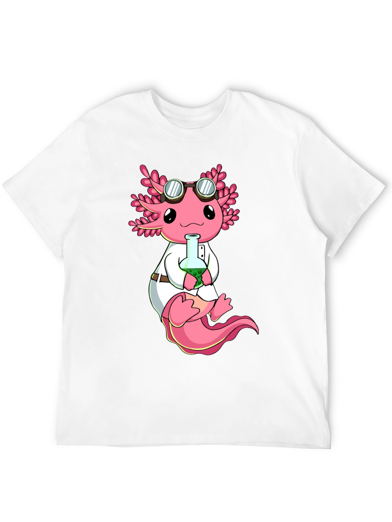 Axolotl Scientist T-Shirt - Cute & Geeky Design