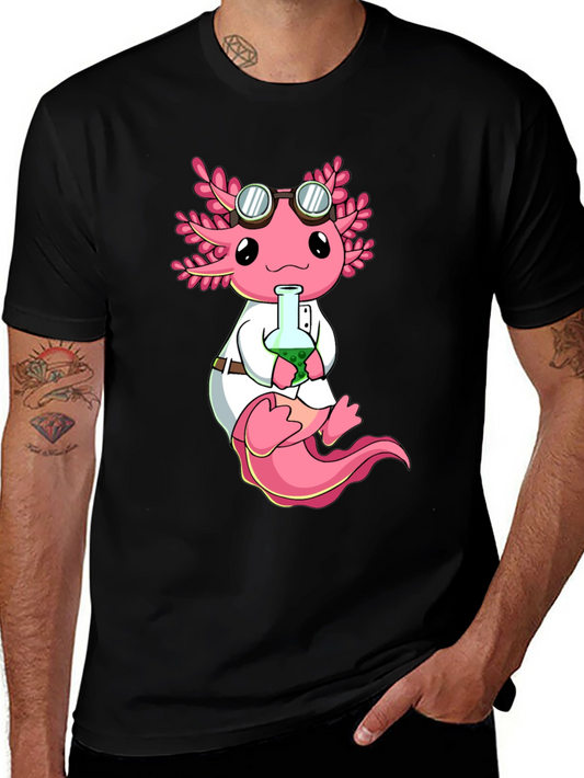 Axolotl Scientist T-Shirt - Cute & Geeky Design