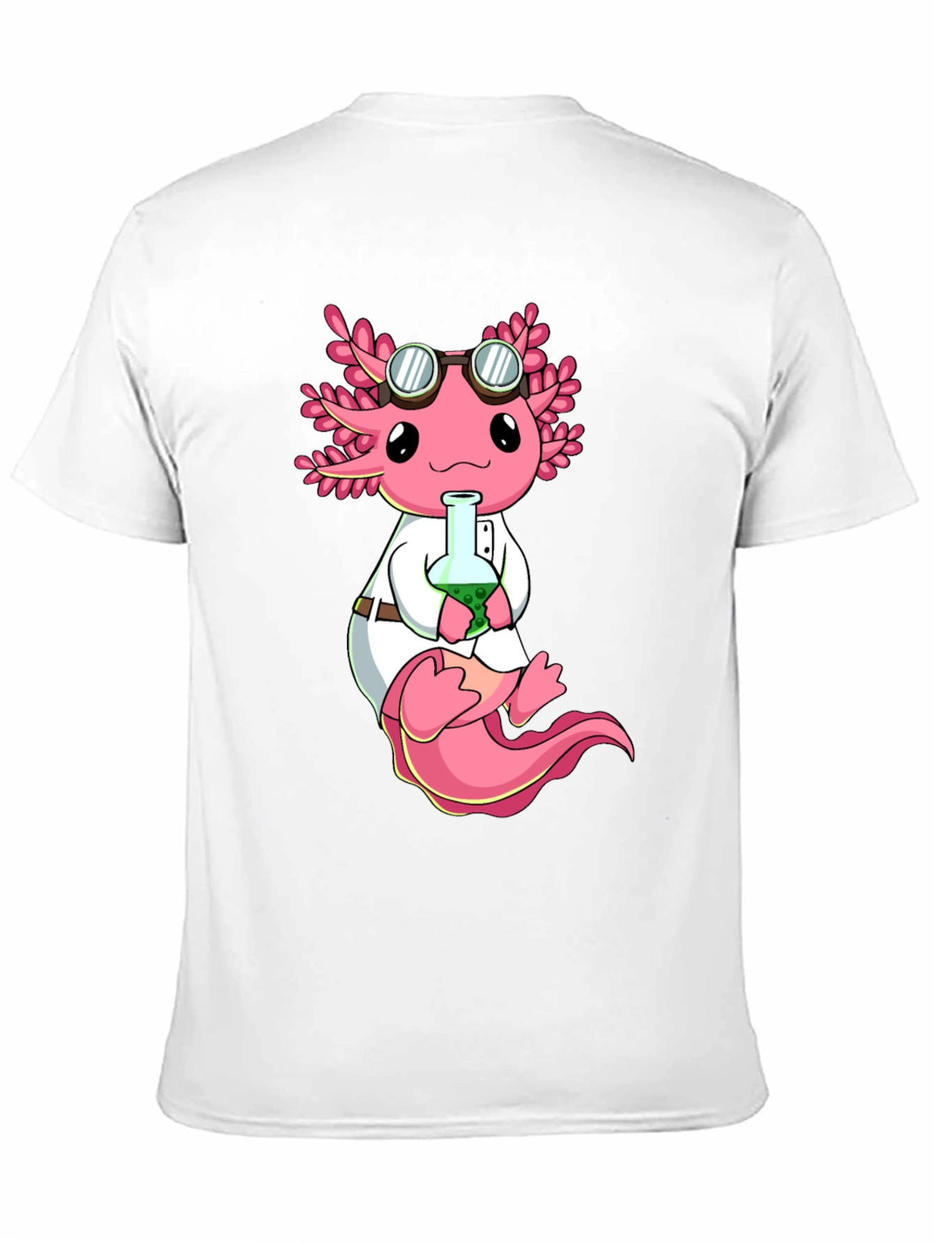 Axolotl Scientist T-Shirt - Cute & Geeky Design