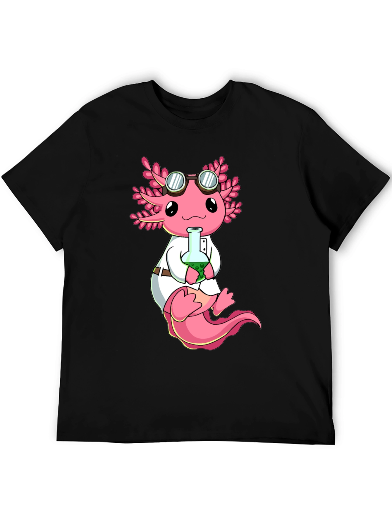 Axolotl Scientist T-Shirt - Cute & Geeky Design