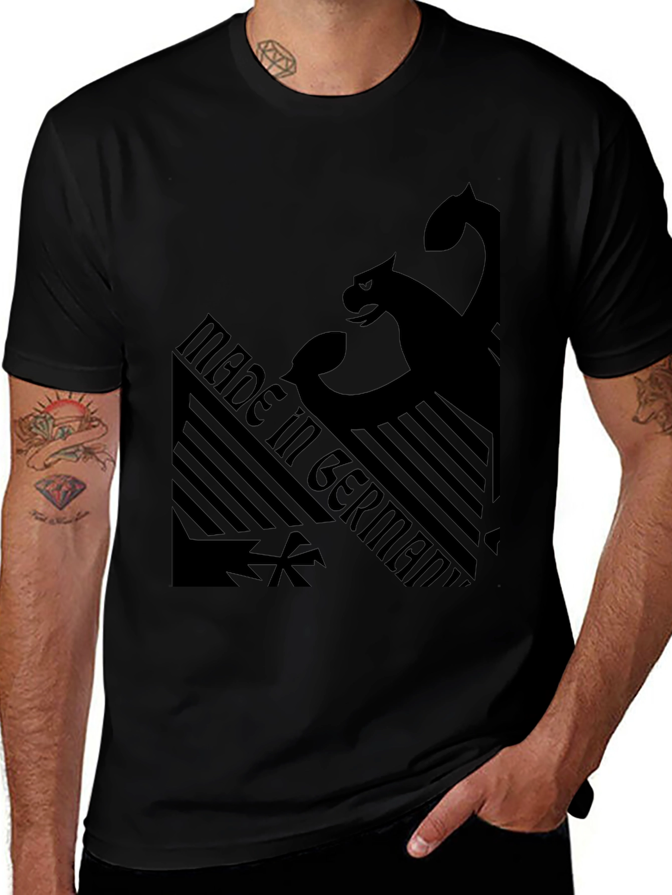 Made in Germany Black Graphic Tee