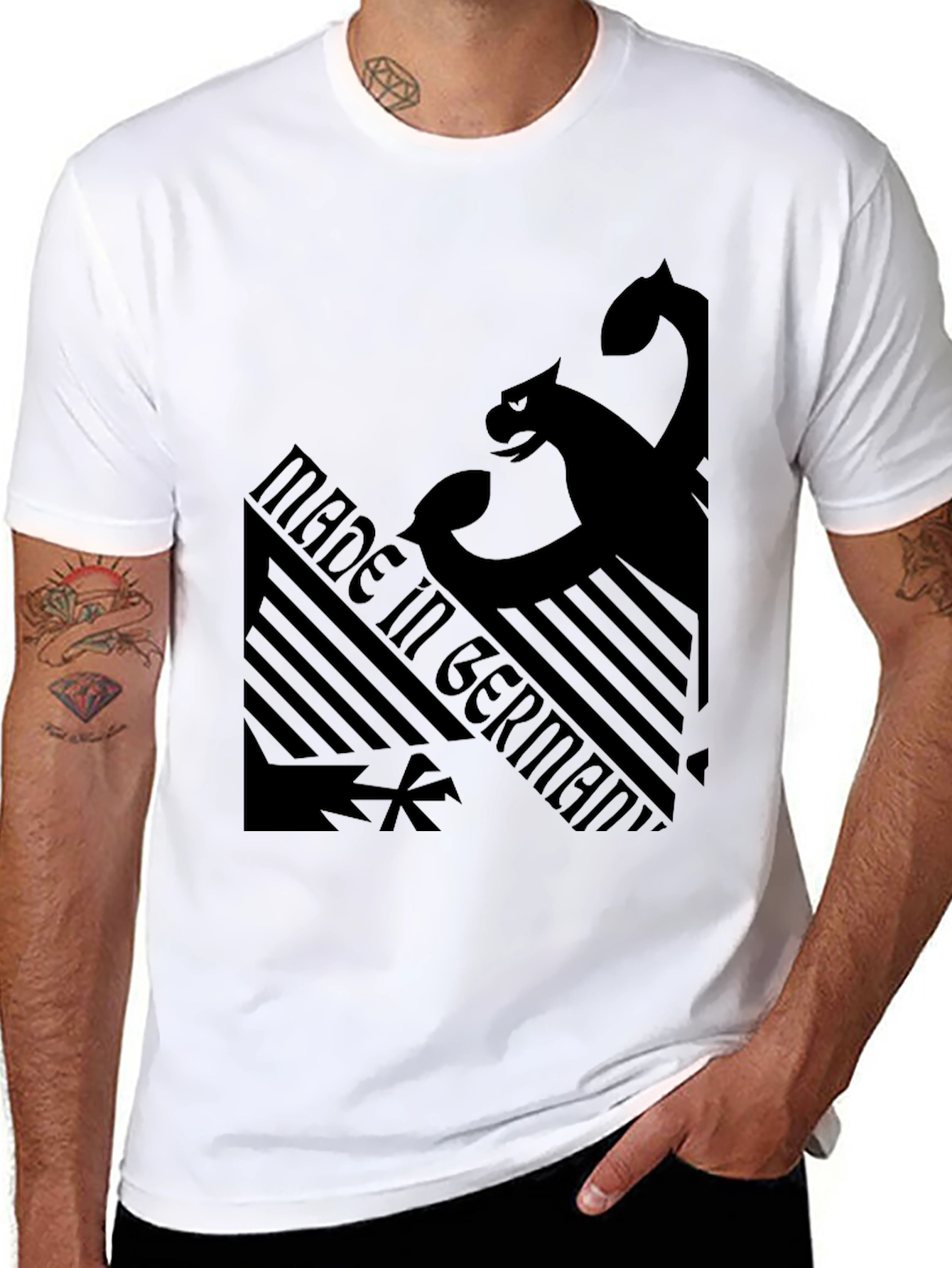 Made in Germany Black Graphic Tee