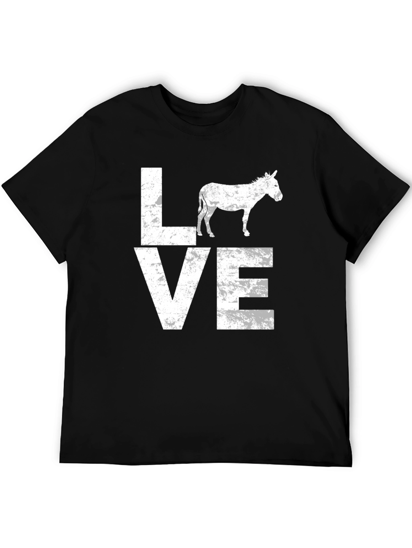 Love Donkey Black Graphic T-Shirt