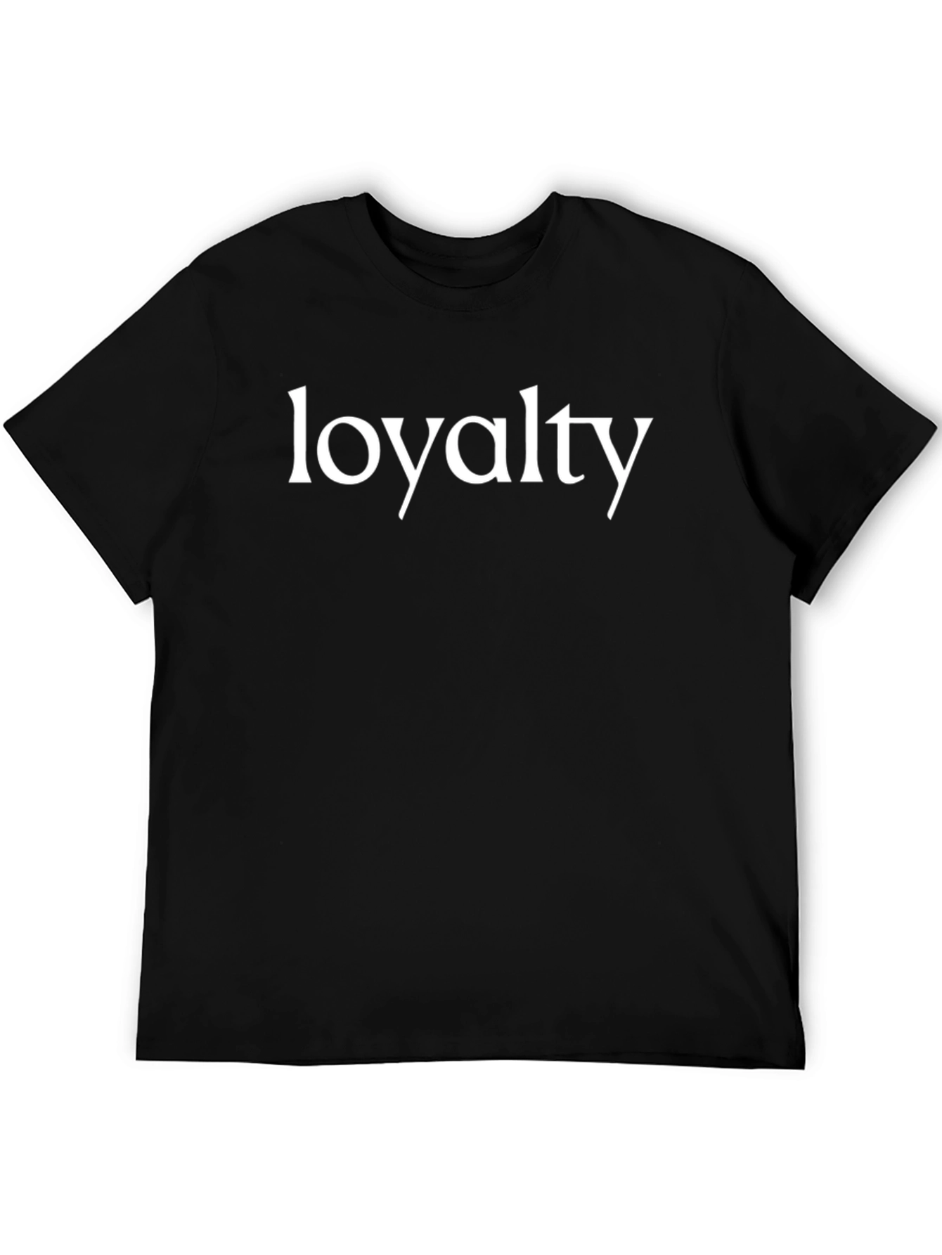 Loyalty Graphic Print Mens Black T-Shirt