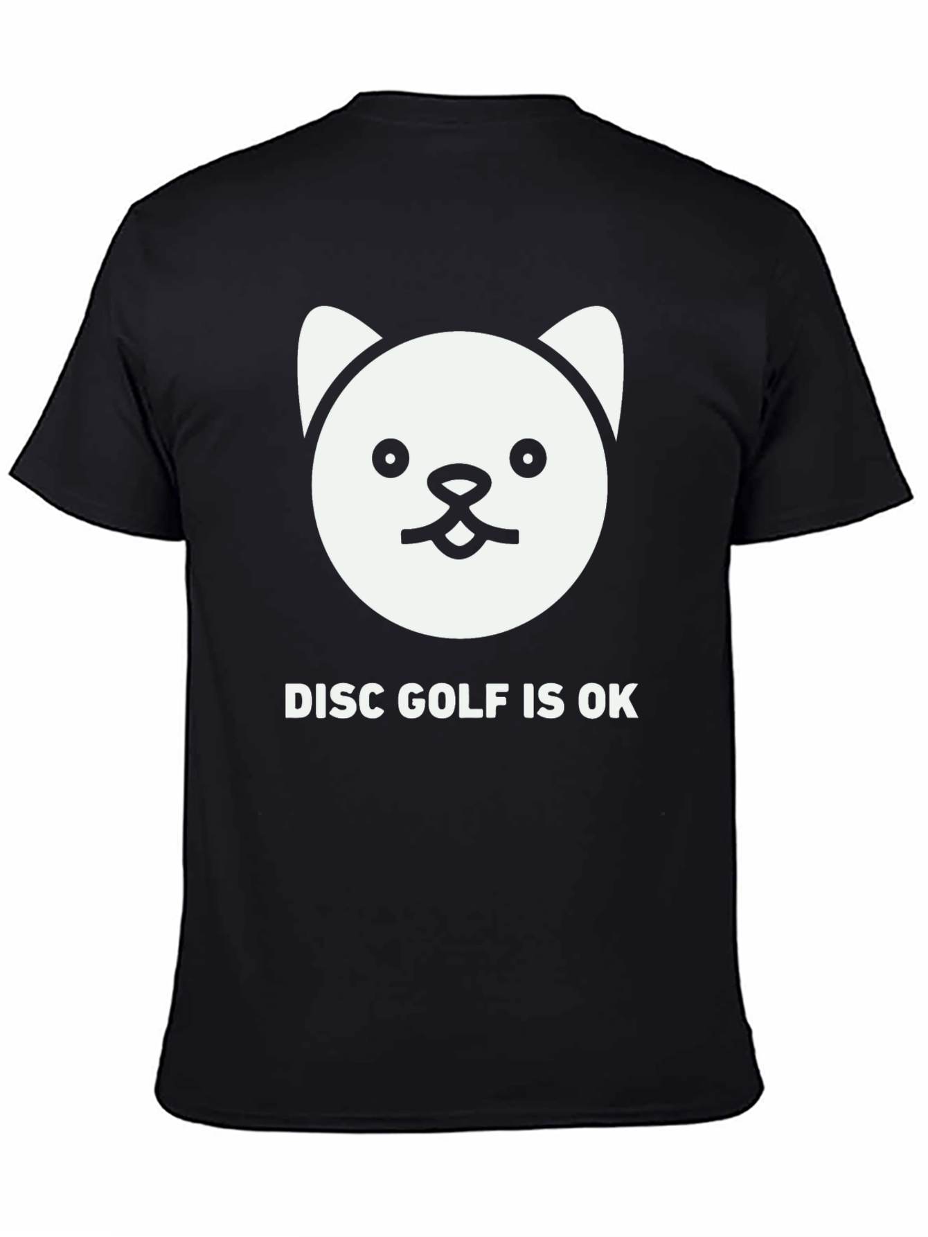Disc Golf is OK T-Shirt with Cute Cat Design