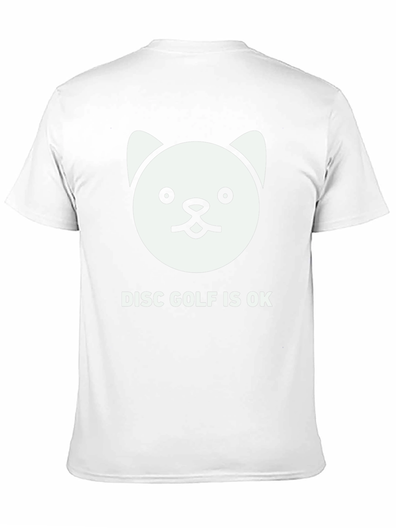 Disc Golf is OK T-Shirt with Cute Cat Design