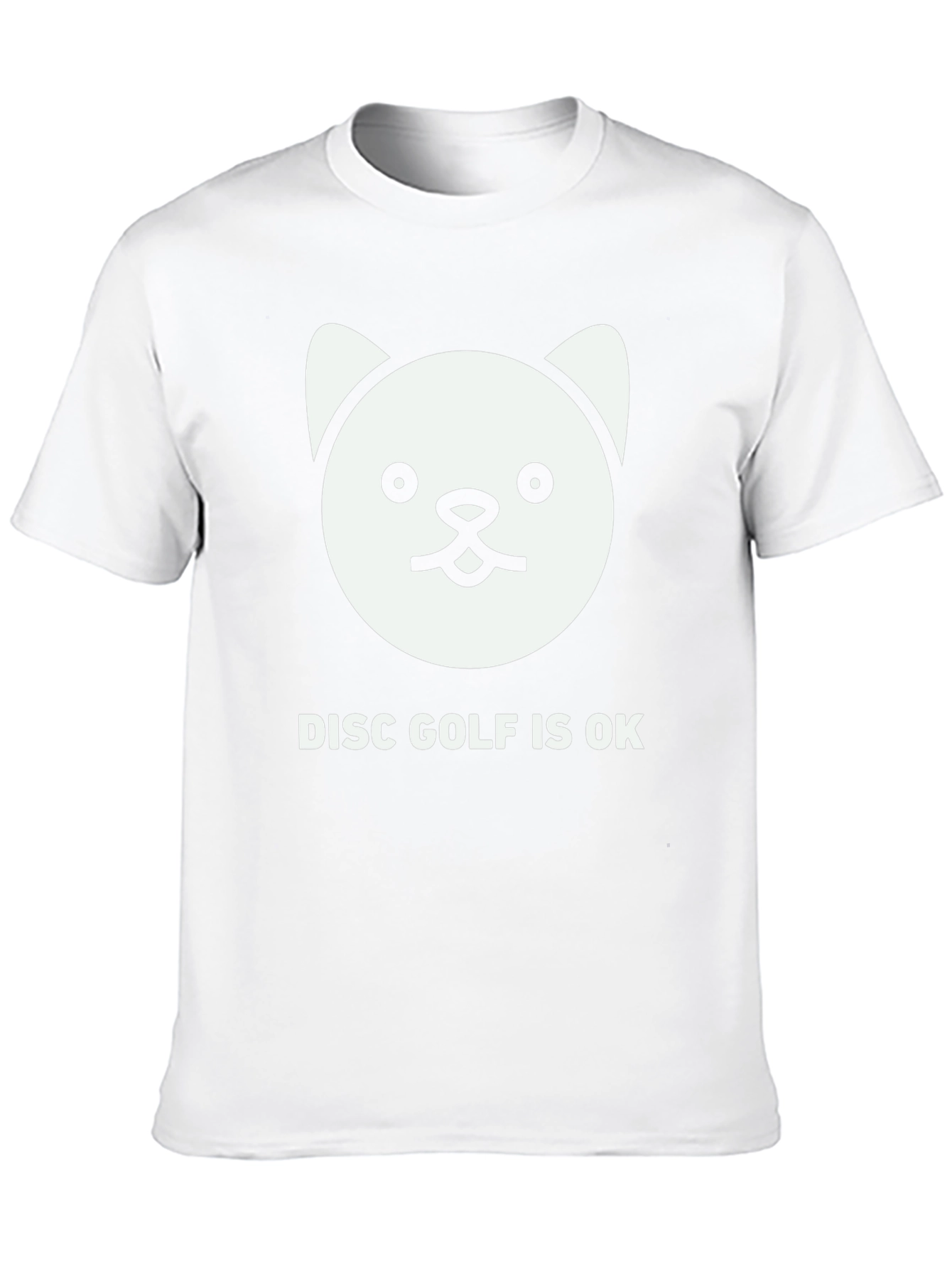 Disc Golf is OK T-Shirt with Cute Cat Design