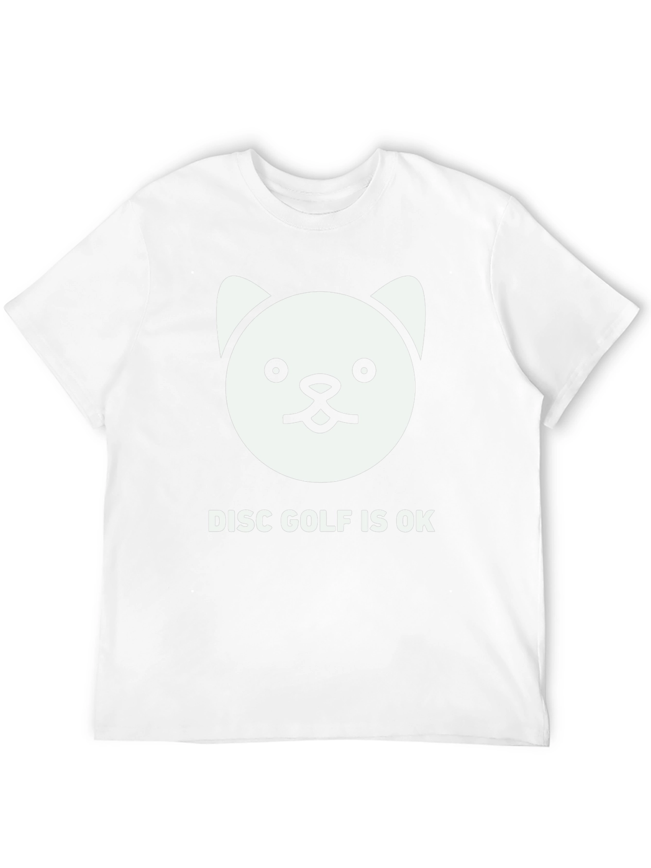 Disc Golf is OK T-Shirt with Cute Cat Design