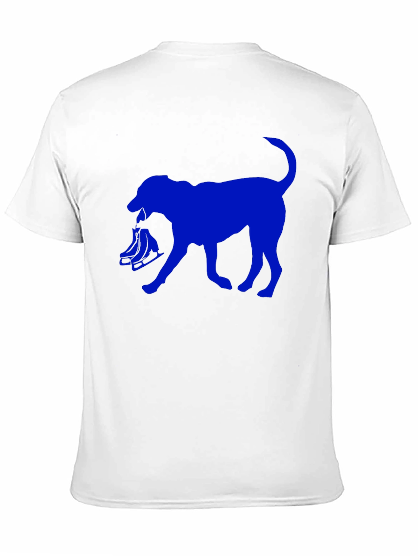 Dog with Skates Graphic T-Shirt - Black
