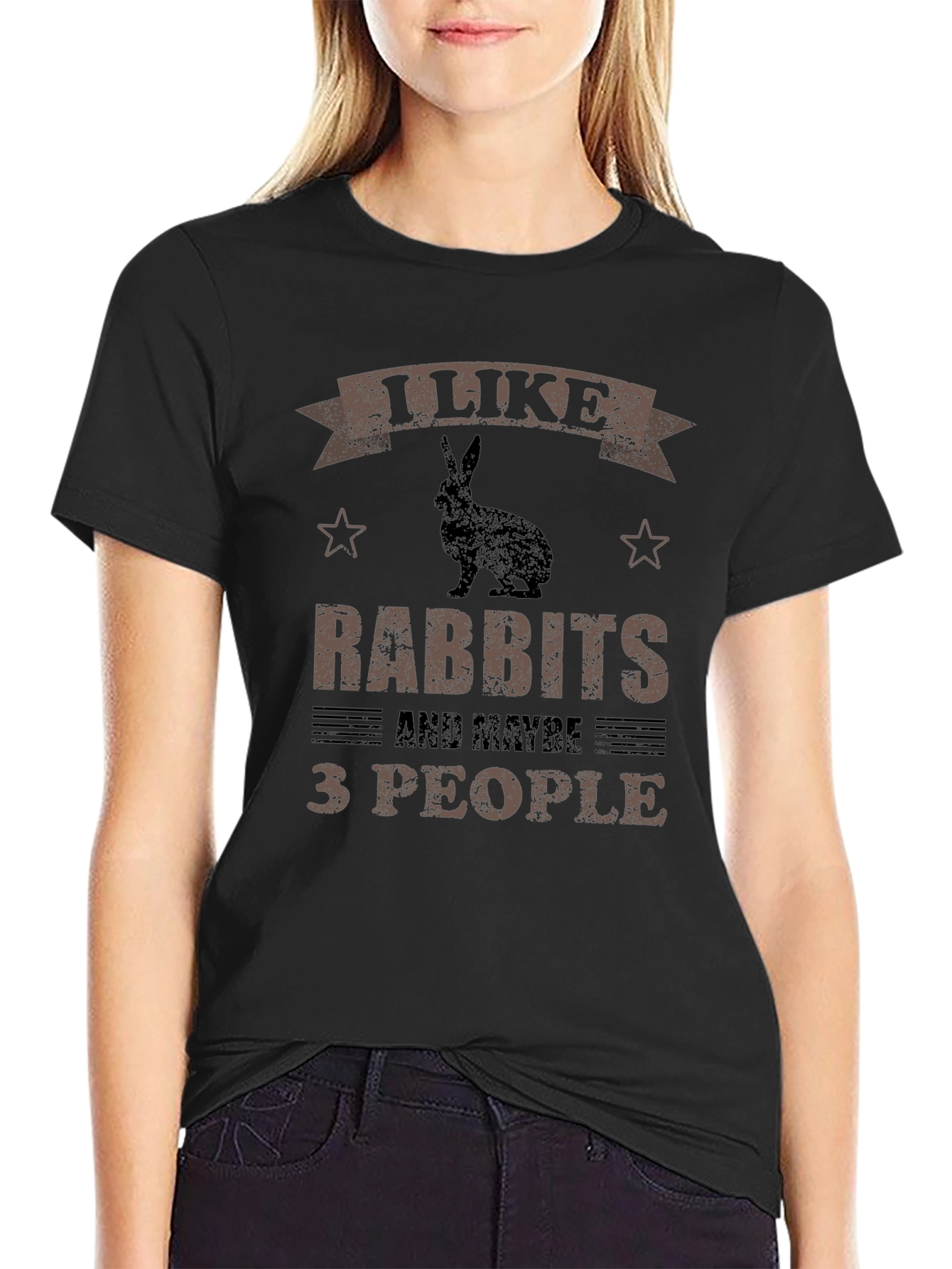 I Like Rabbits and Maybe 3 People T-Shirt