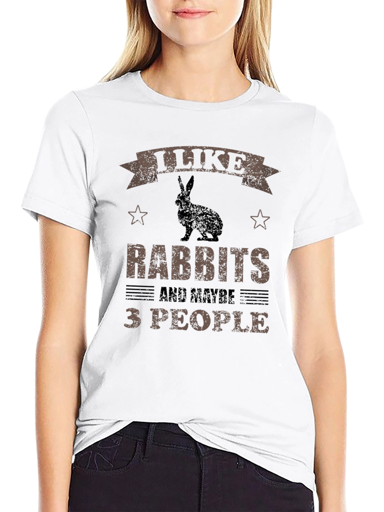 I Like Rabbits and Maybe 3 People T-Shirt