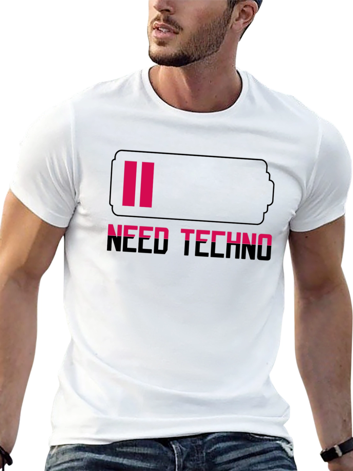 Need Techno Battery Black T-Shirt
