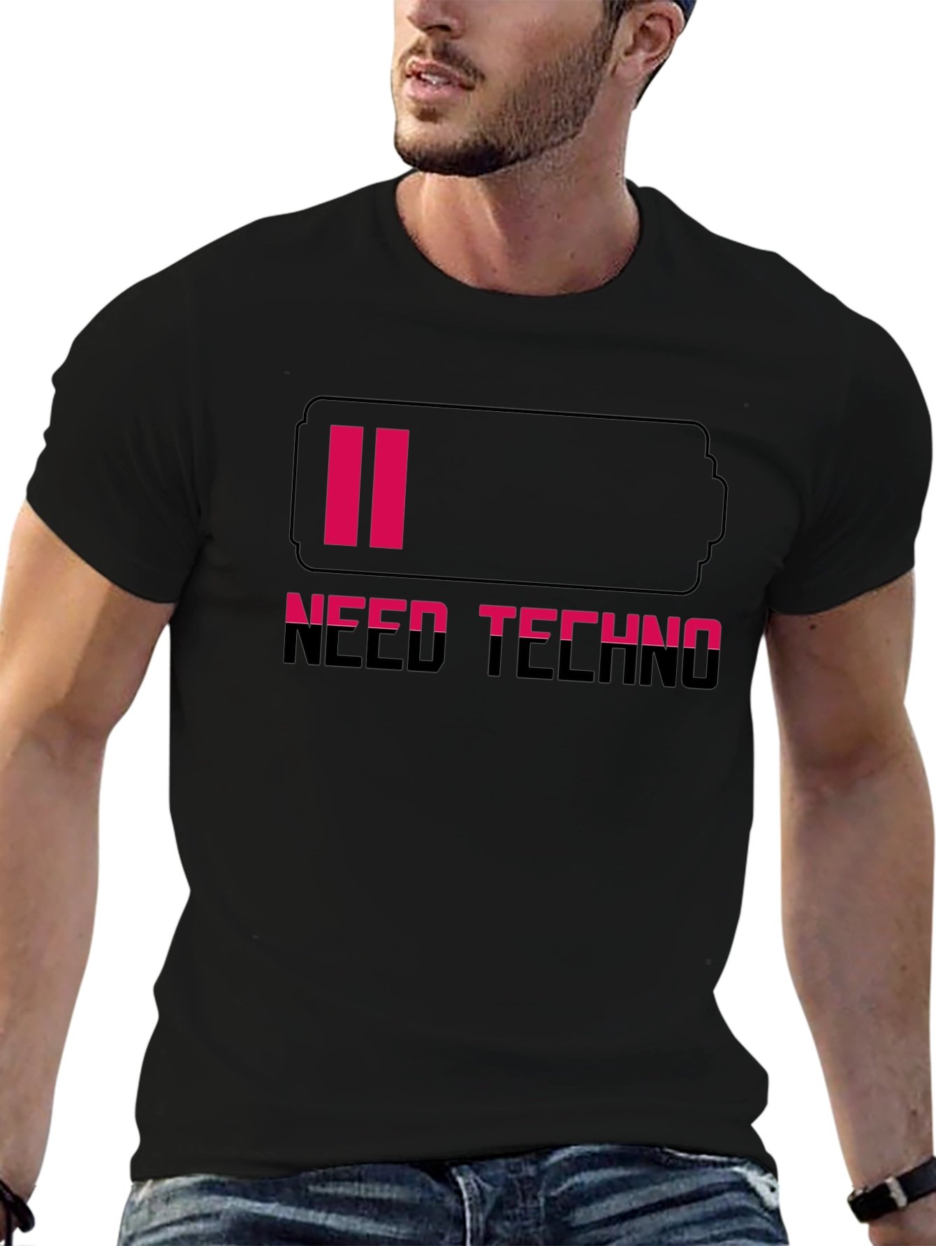 Need Techno Battery Black T-Shirt
