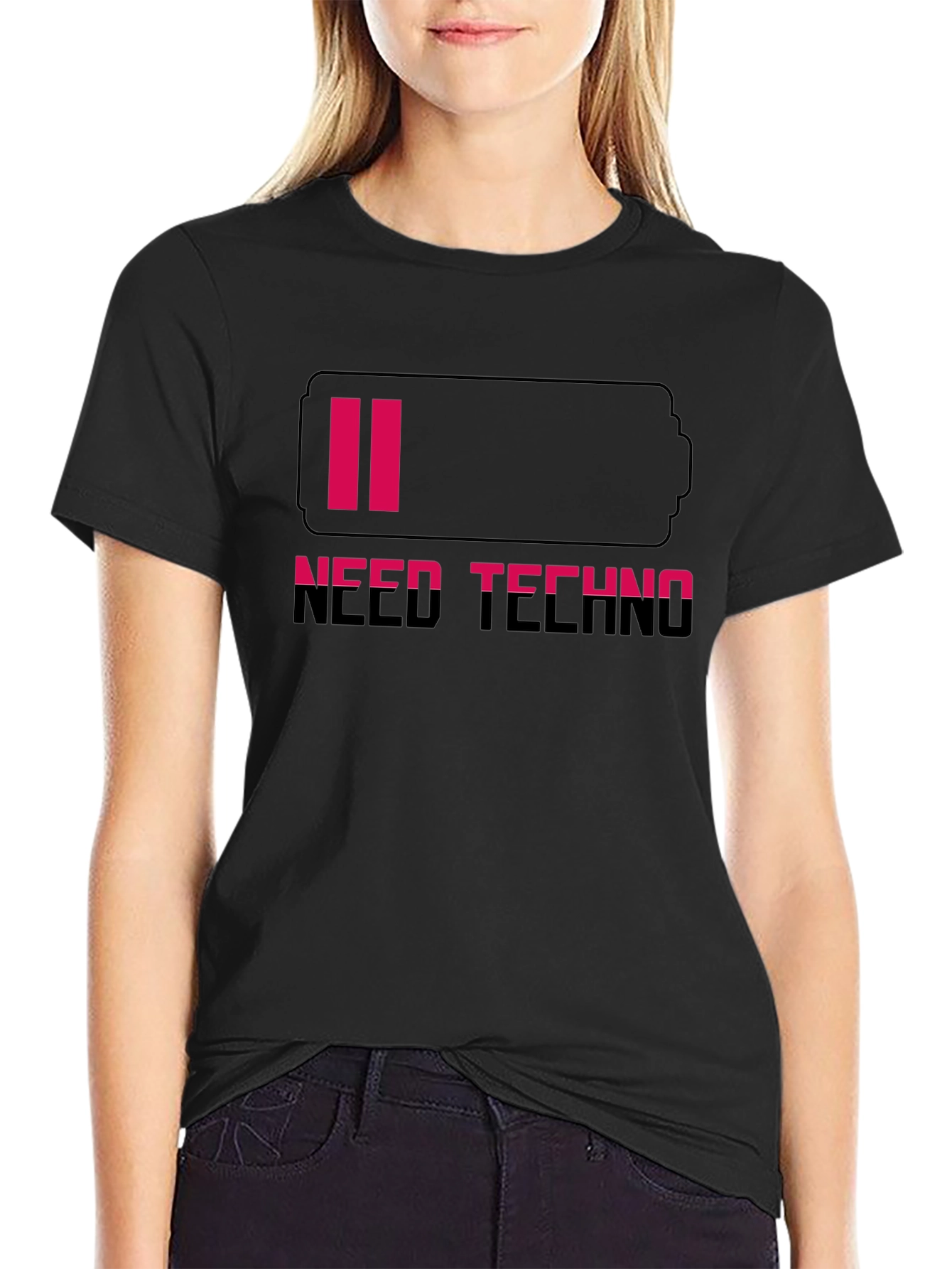 Need Techno Battery Black T-Shirt