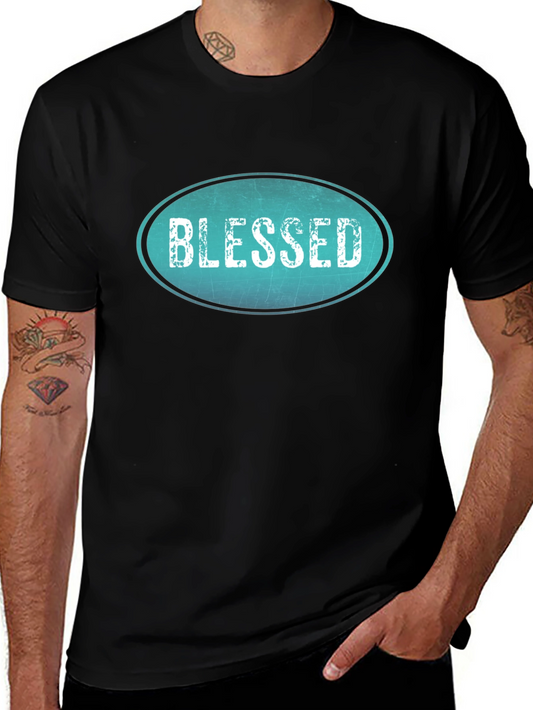 Blessed Graphic Tee - Trendy Black T-Shirt