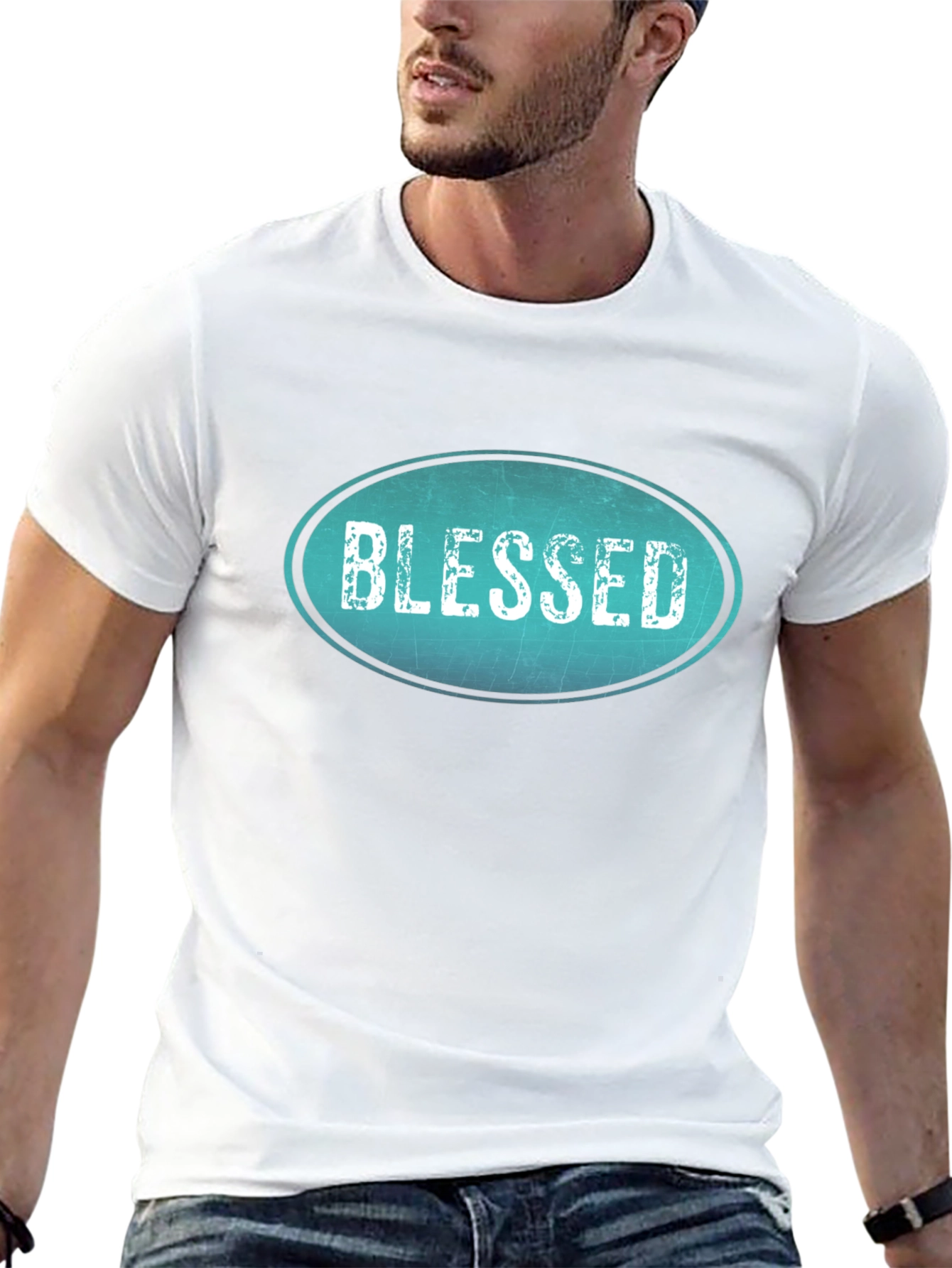 Blessed Graphic Tee - Trendy Black T-Shirt