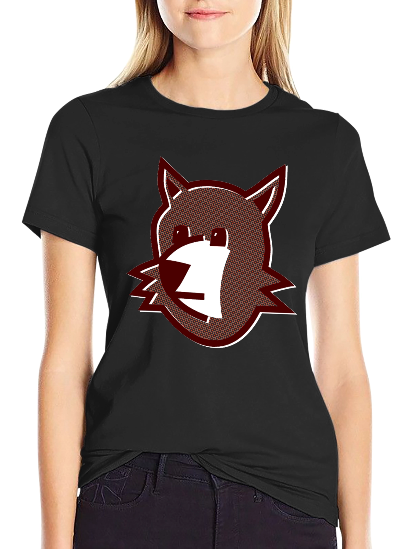 Cool Cartoon Fox Graphic T-Shirt