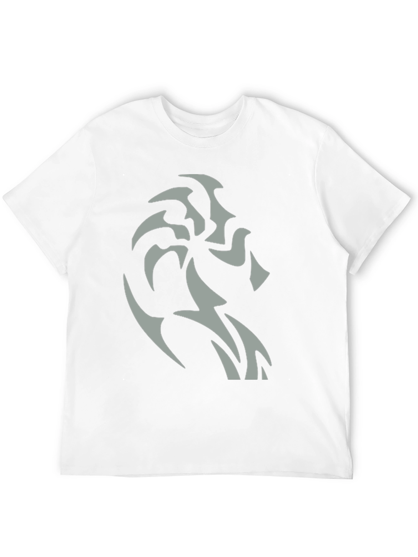 Tribal Lion Graphic Black T-Shirt - Stylish Mens Tee