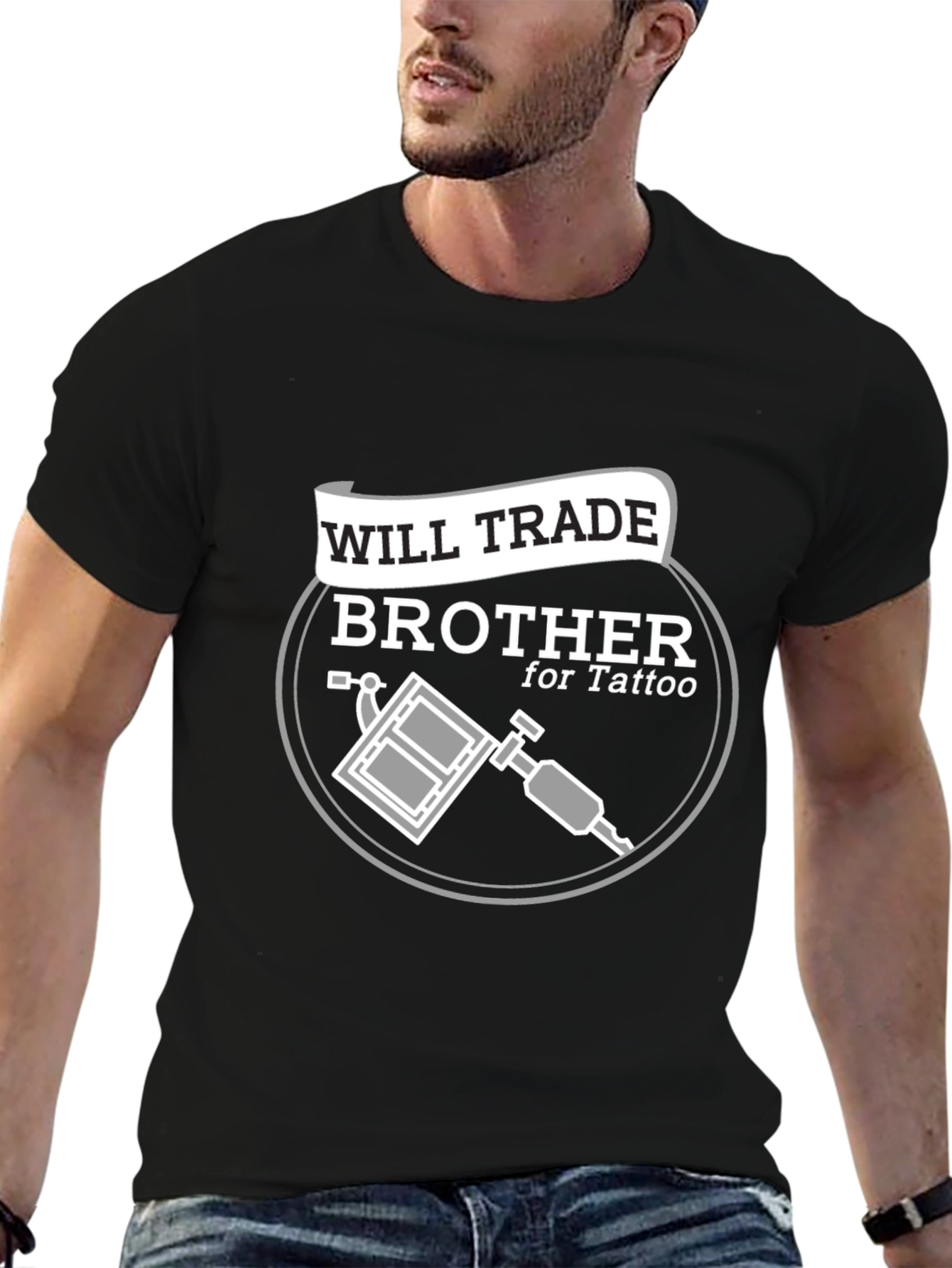 Will Trade Brother for Tattoo T-Shirt - Black