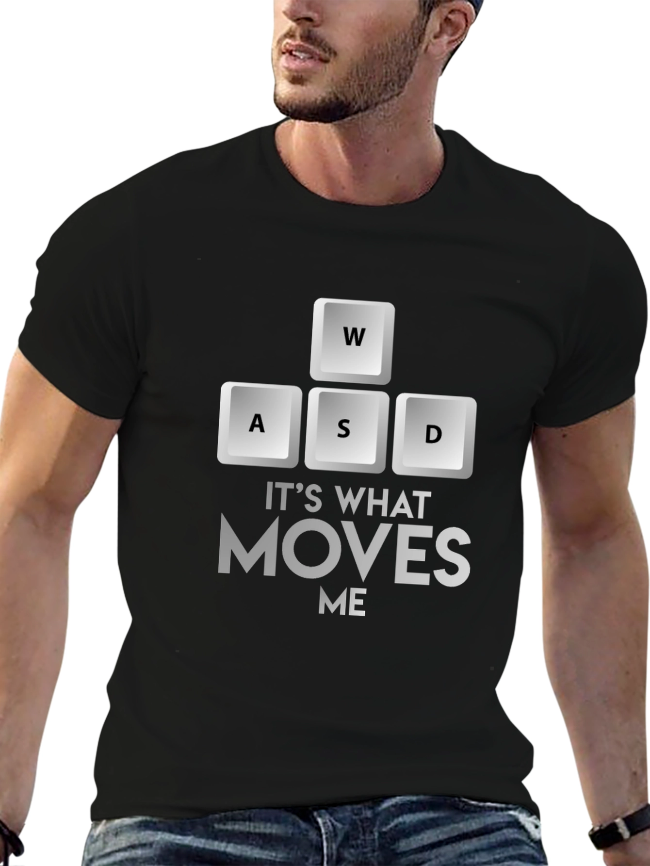 Gaming Moves Me T-Shirt - Black Gamer Tee