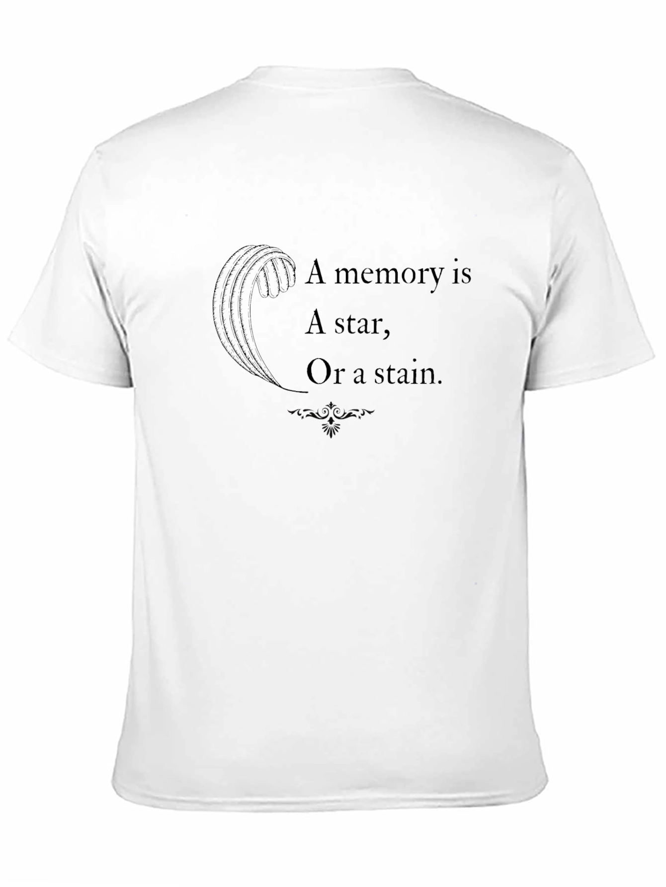 Memory Star Stain Graphic Black T-Shirt