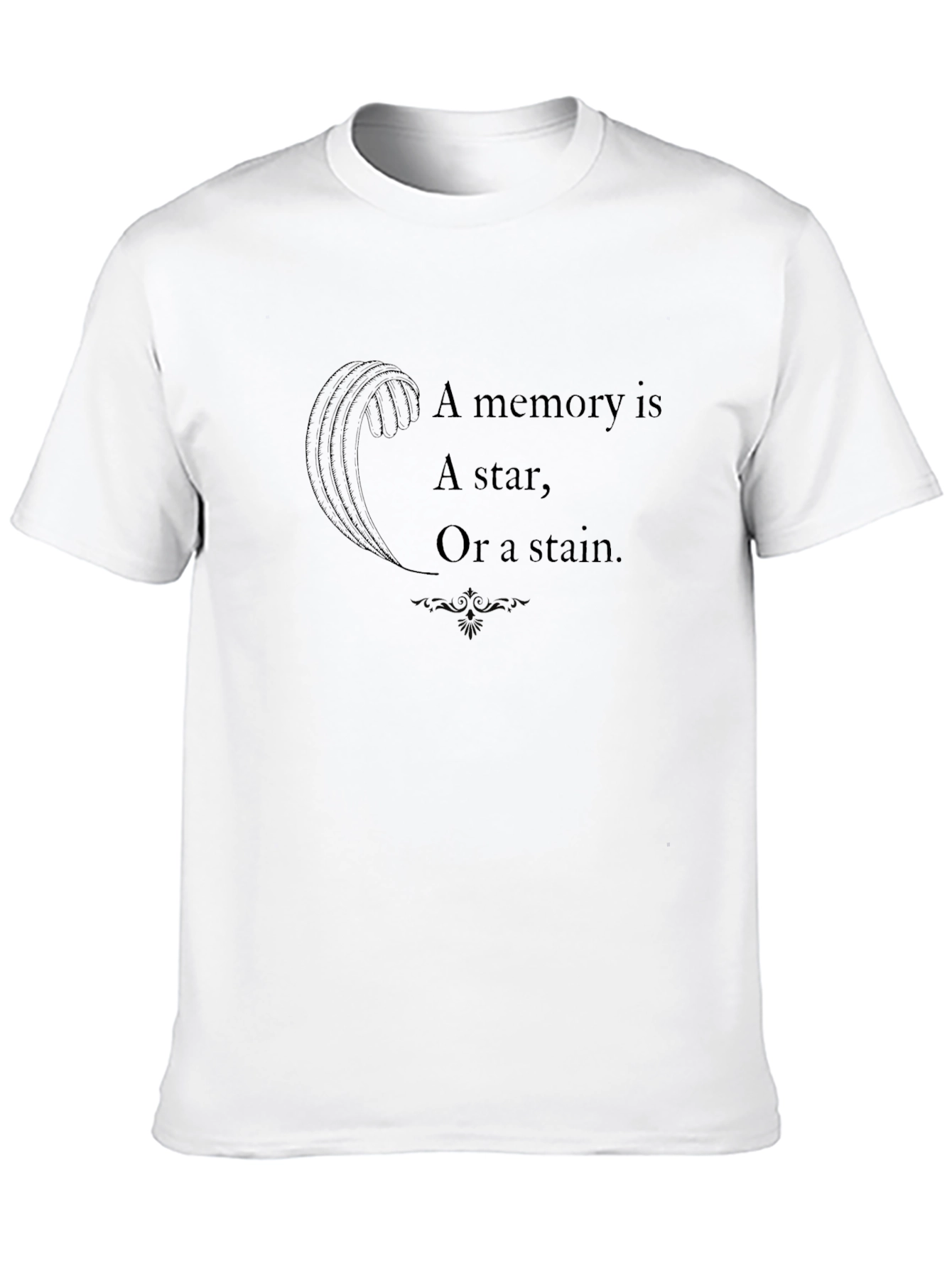 Memory Star Stain Graphic Black T-Shirt