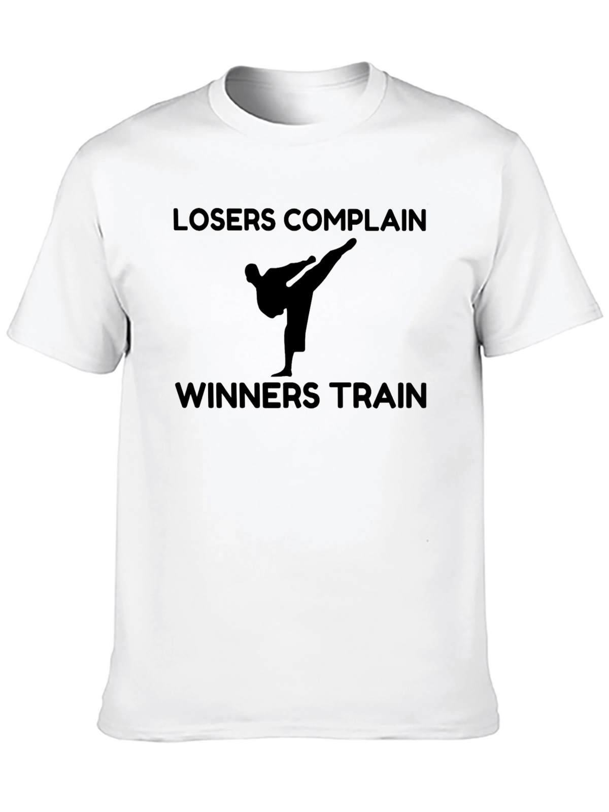 Losers Complain Winners Train Black T-Shirt