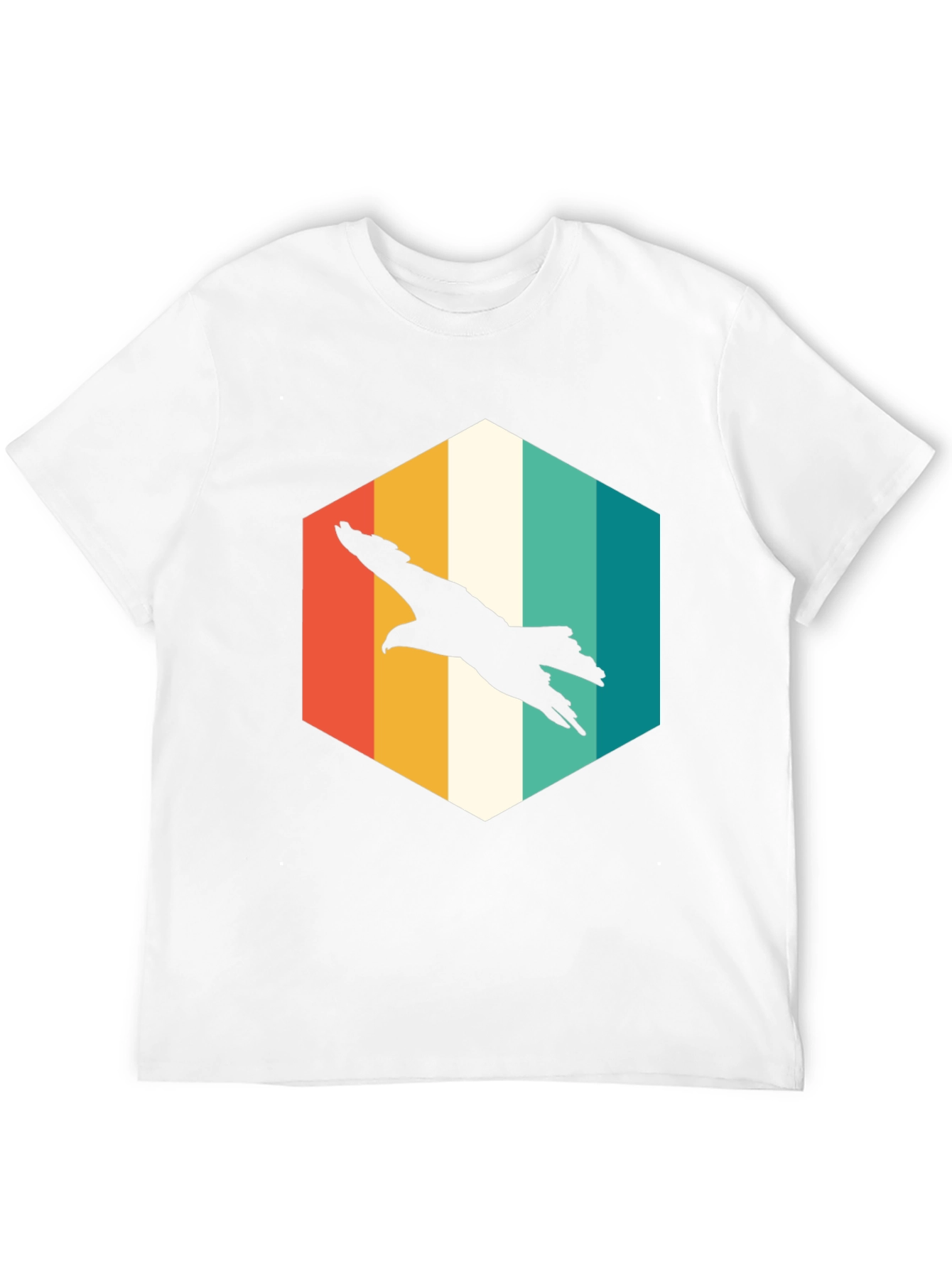 Retro Eagle Graphic Tee - Mens Black T-Shirt