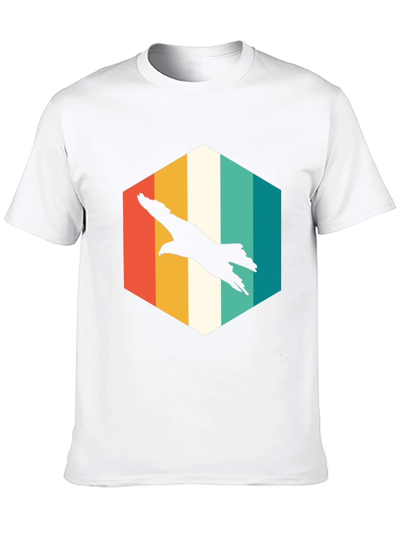 Retro Eagle Graphic Tee - Mens Black T-Shirt