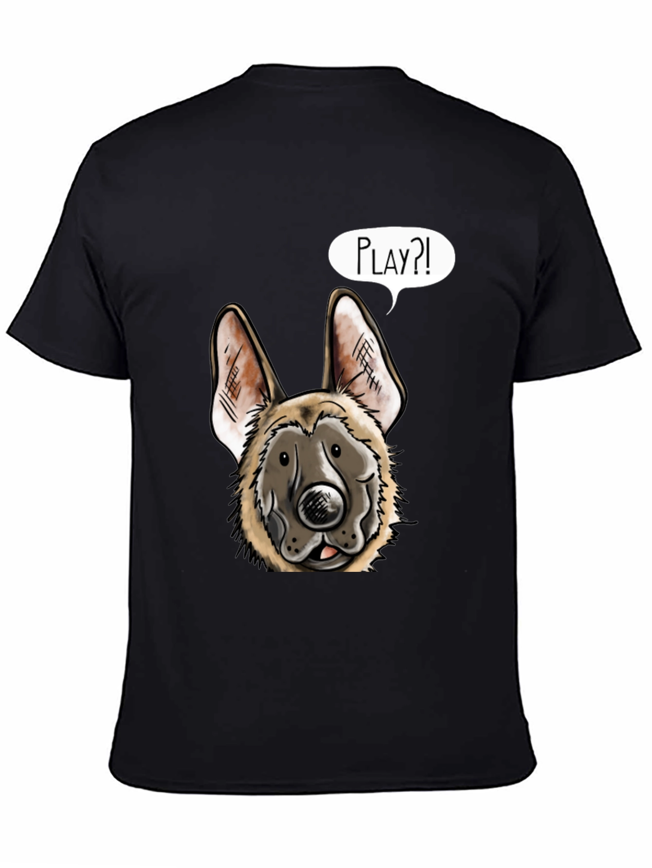 Dog Graphic T-Shirt - Playful Canine Design