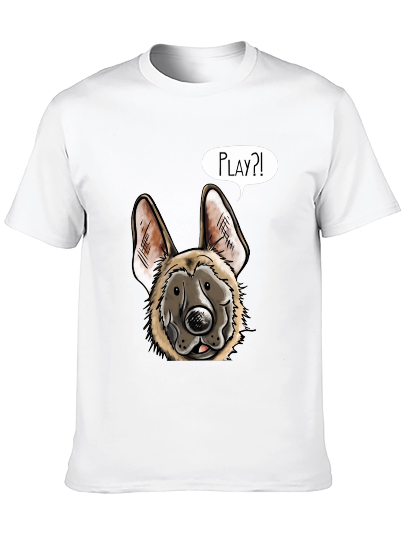 Dog Graphic T-Shirt - Playful Canine Design