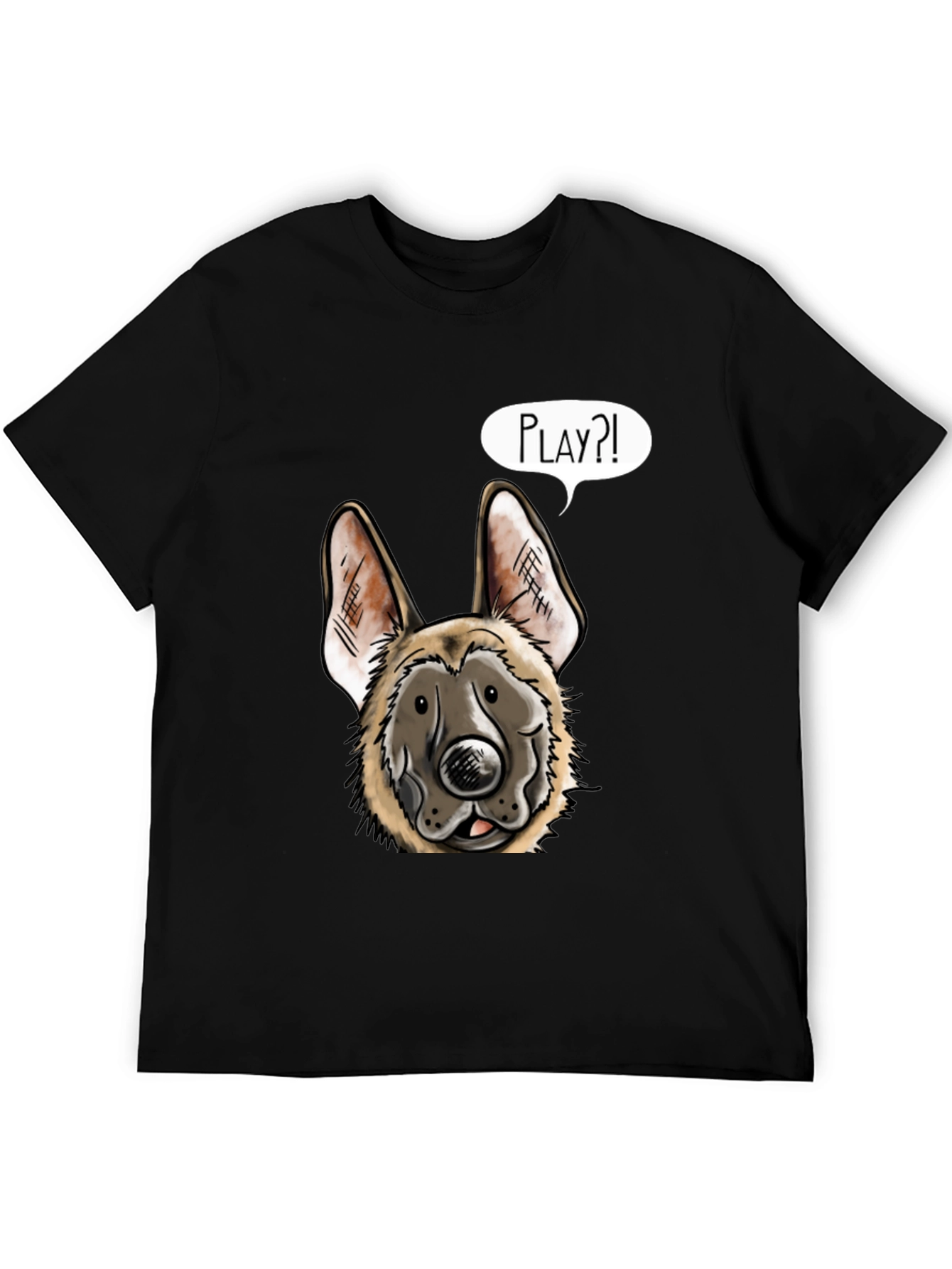 Dog Graphic T-Shirt - Playful Canine Design