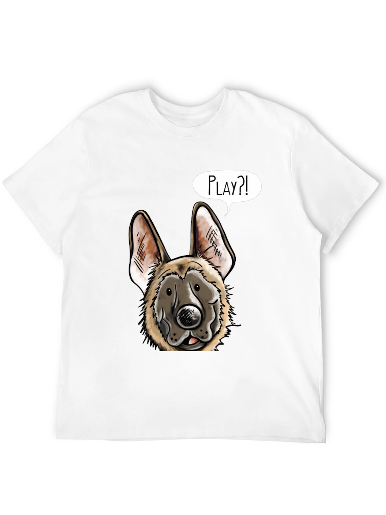 Dog Graphic T-Shirt - Playful Canine Design