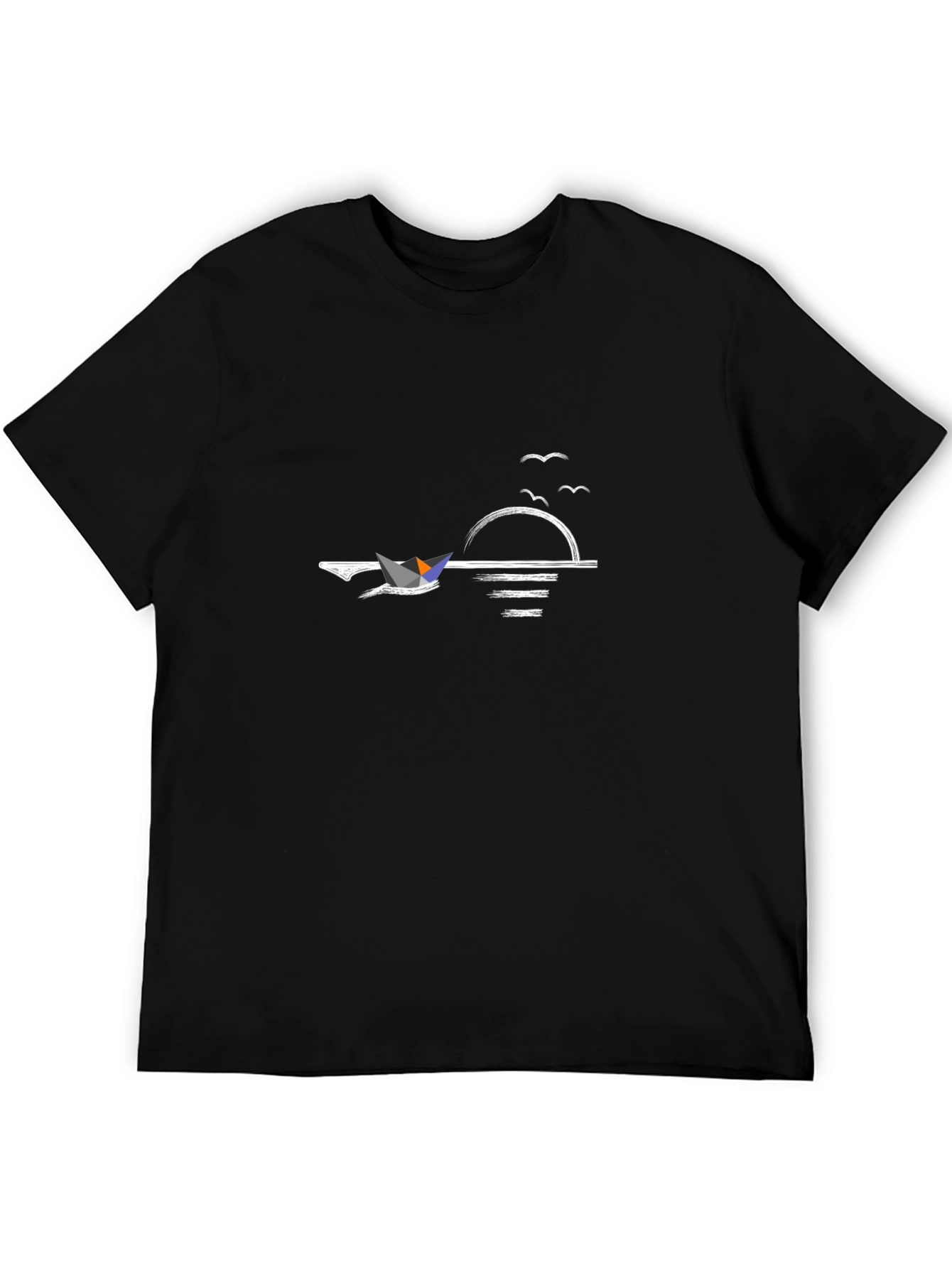 Sunset Sailboat Graphic T-Shirt