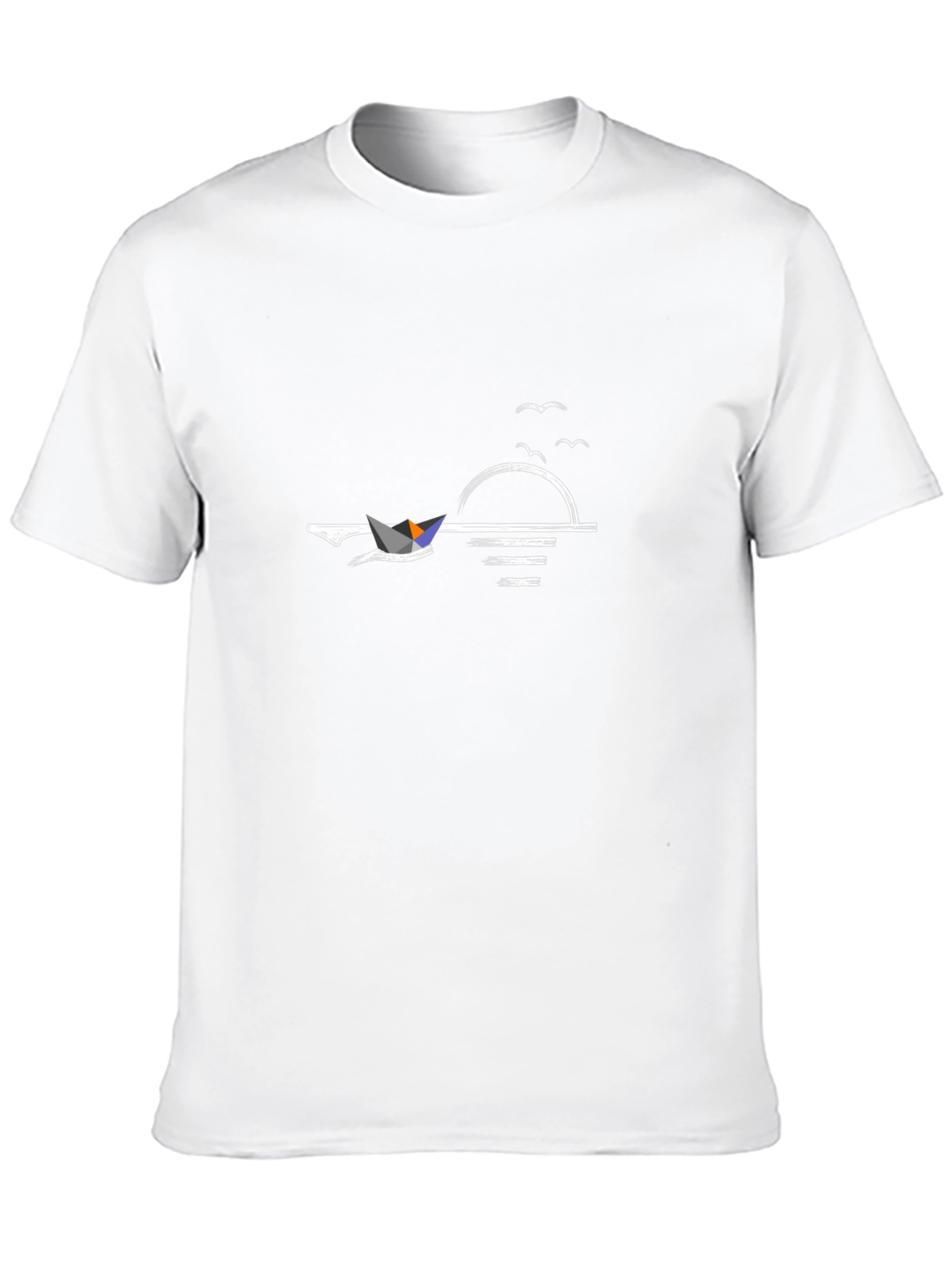 Sunset Sailboat Graphic T-Shirt