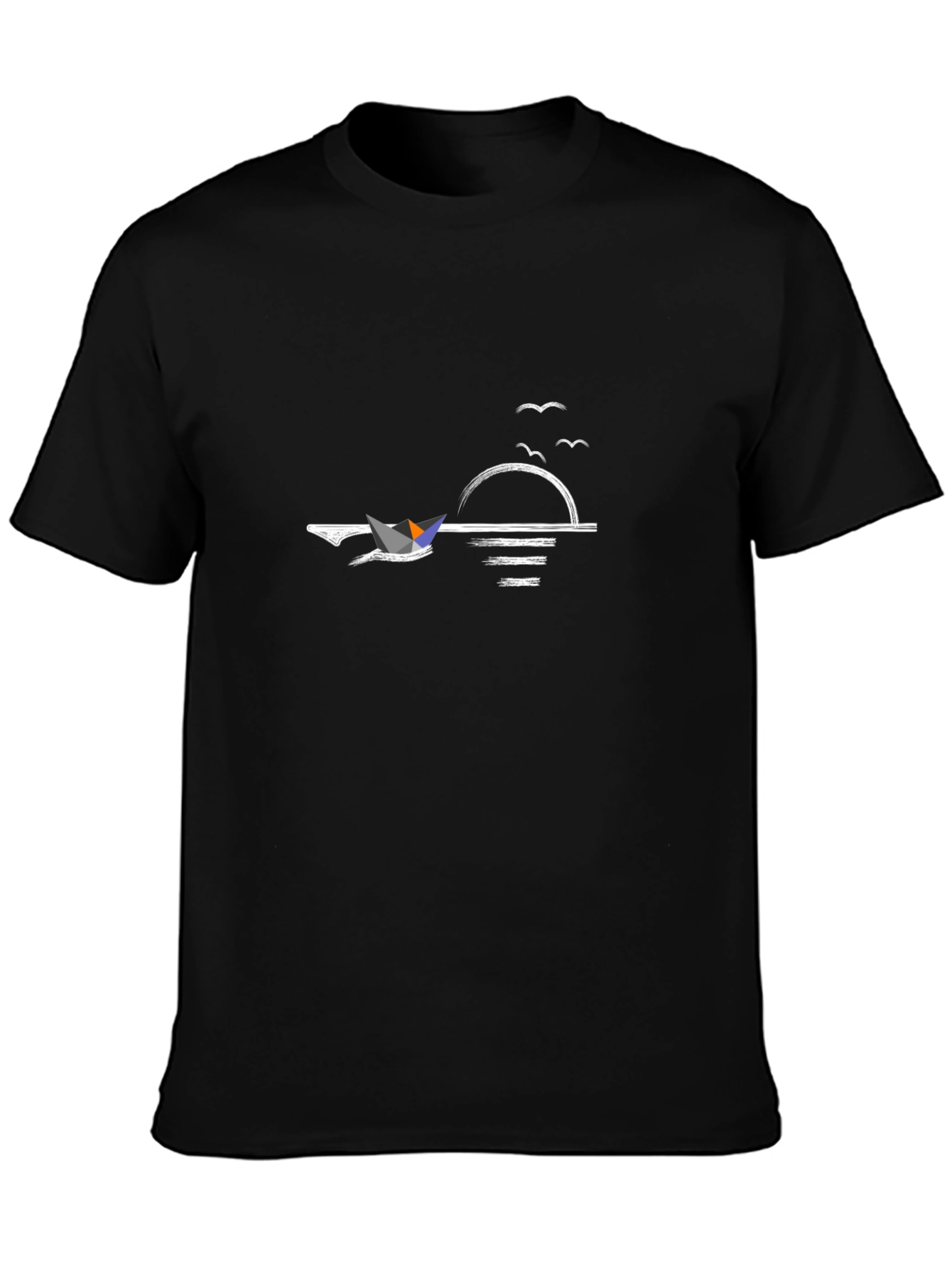 Sunset Sailboat Graphic T-Shirt
