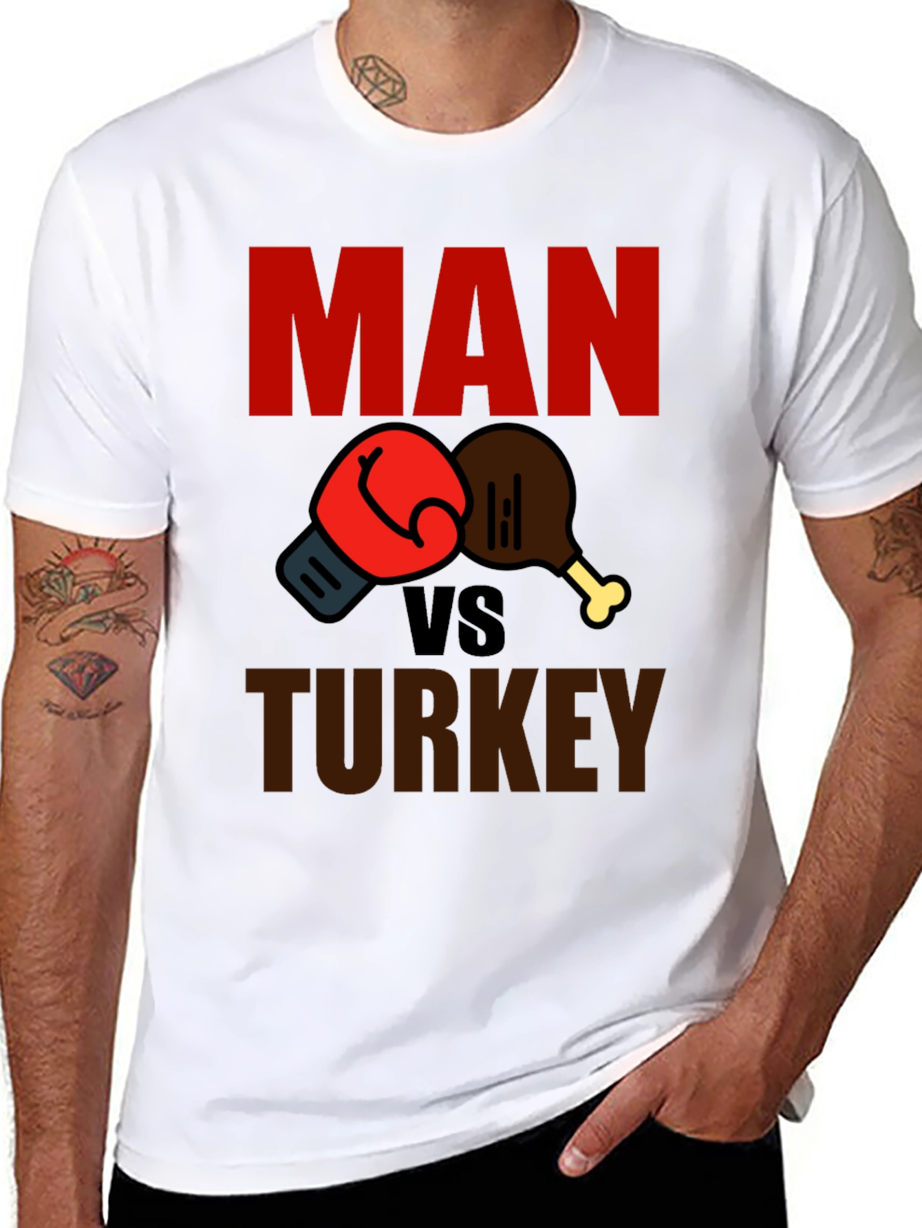 Man vs Turkey T-Shirt