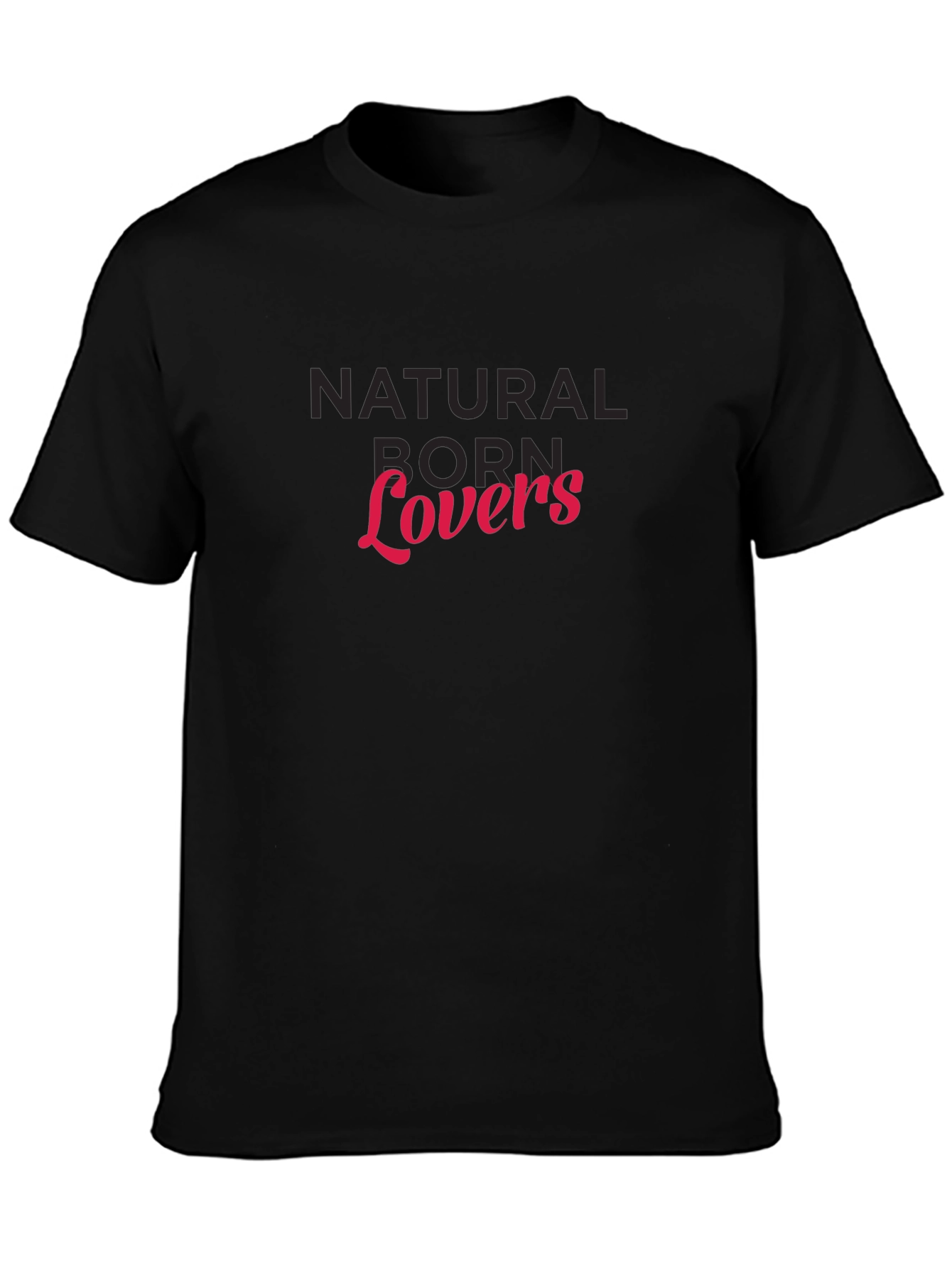 Natural Born Lovers Black Graphic Tee