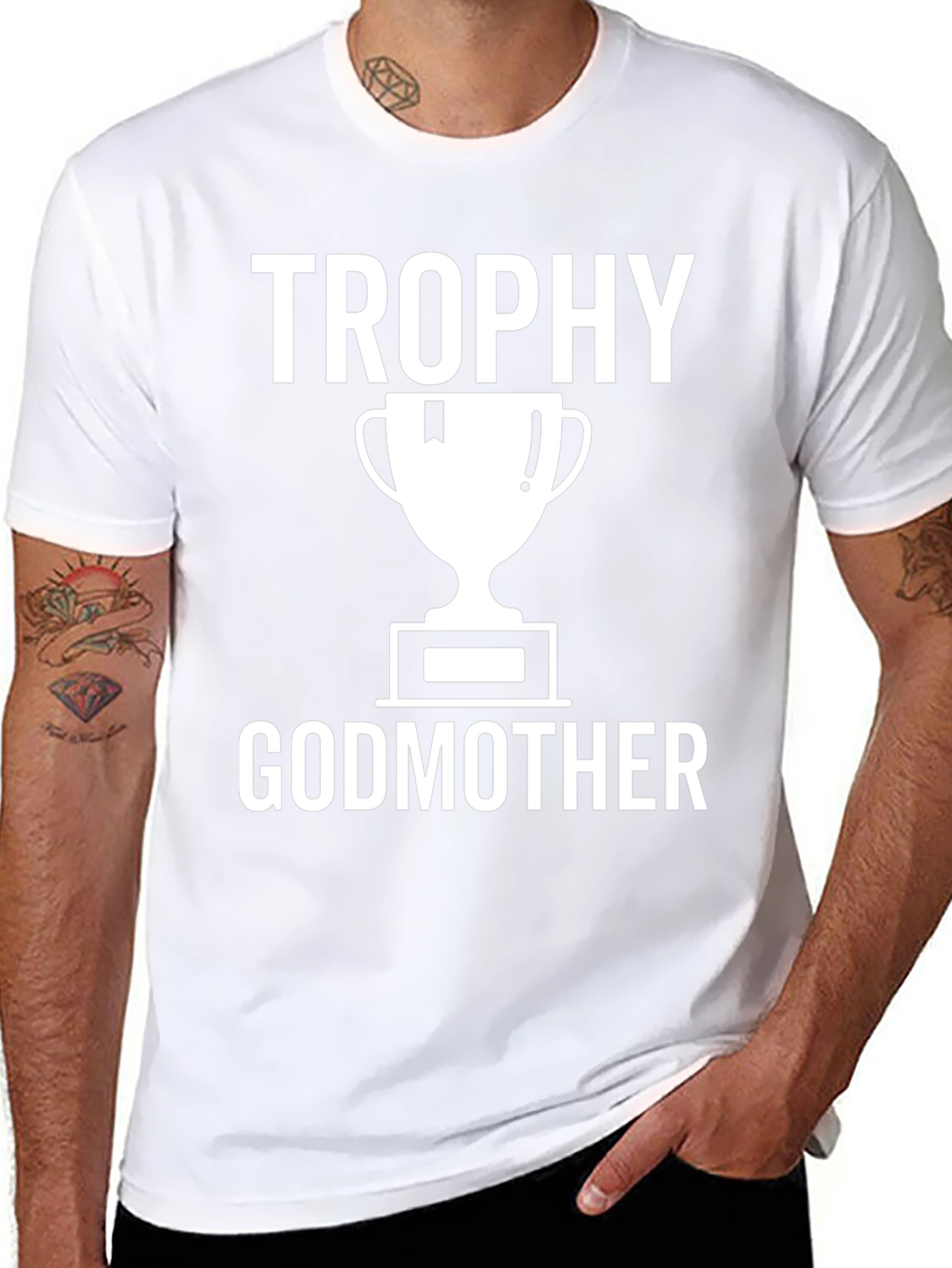 Trophy Godmother T-Shirt - Black Cotton Tee